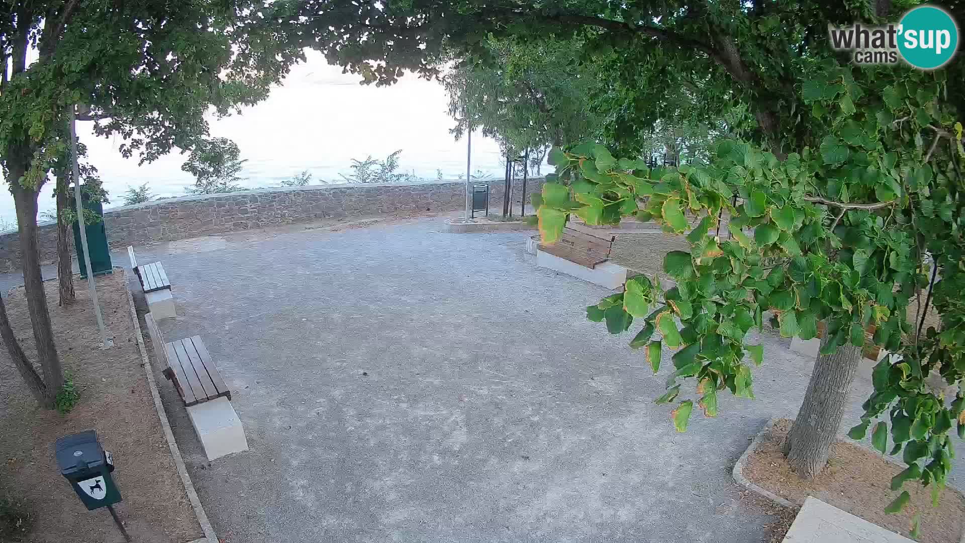 Senj Live Cam – Writers’ Park and the Velebit Channel