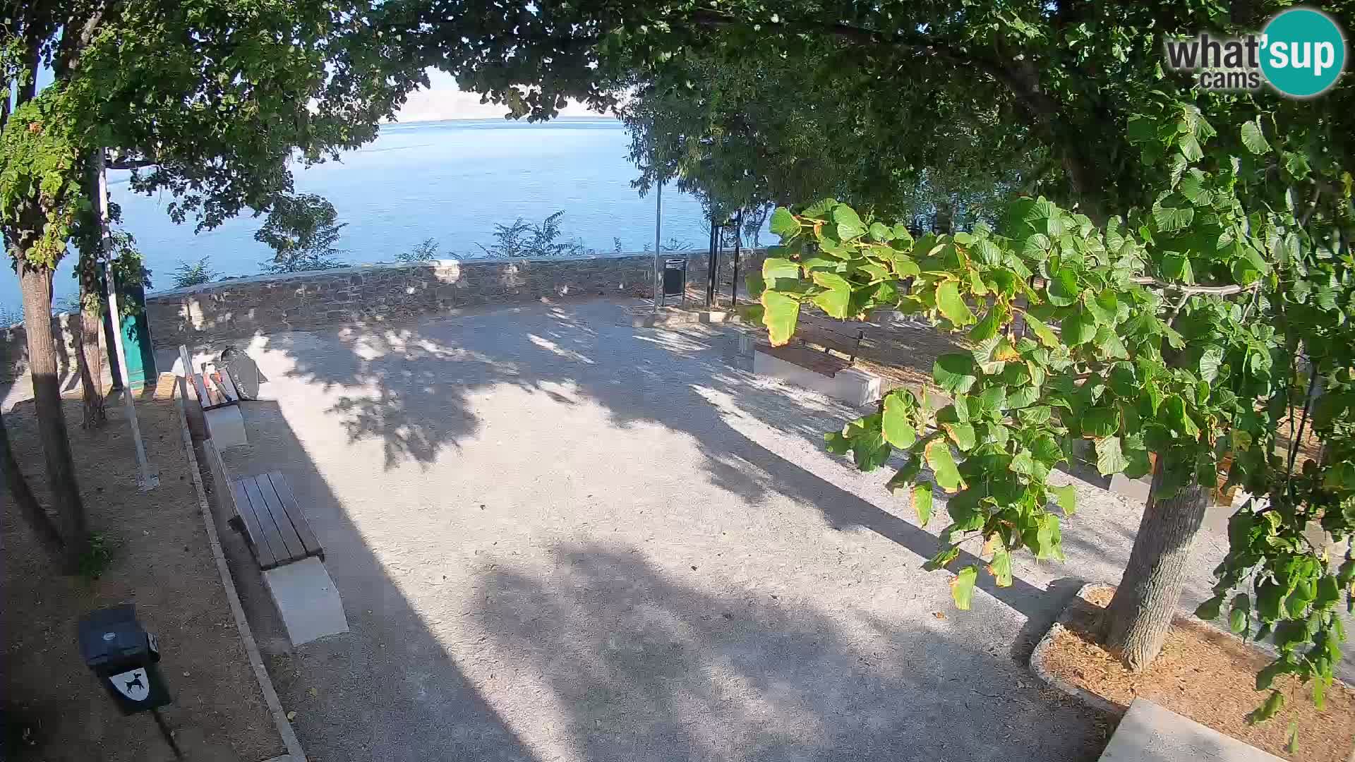 Senj Live Cam – Writers’ Park and the Velebit Channel