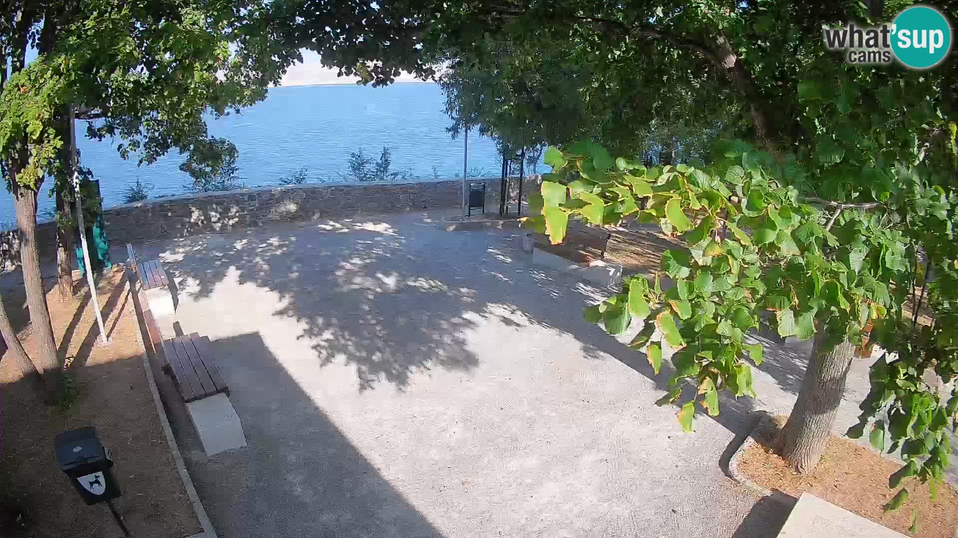 Senj Live Cam – Writers’ Park and the Velebit Channel