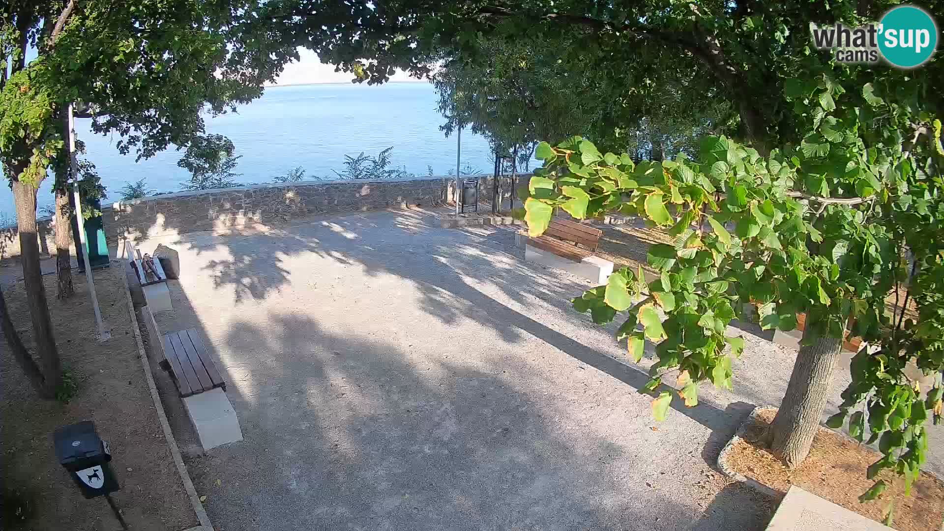 Senj Live Cam – Writers’ Park and the Velebit Channel