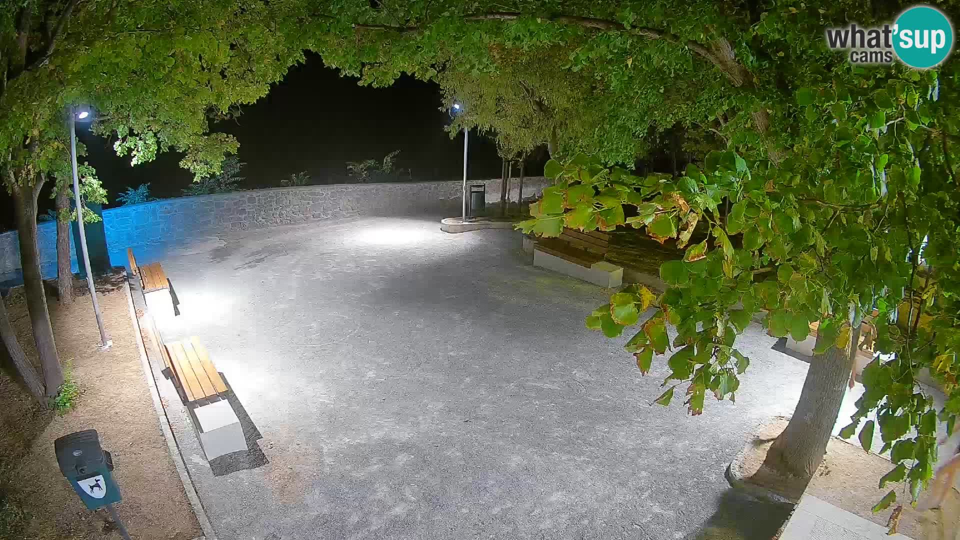 Senj Live Cam – Writers’ Park and the Velebit Channel