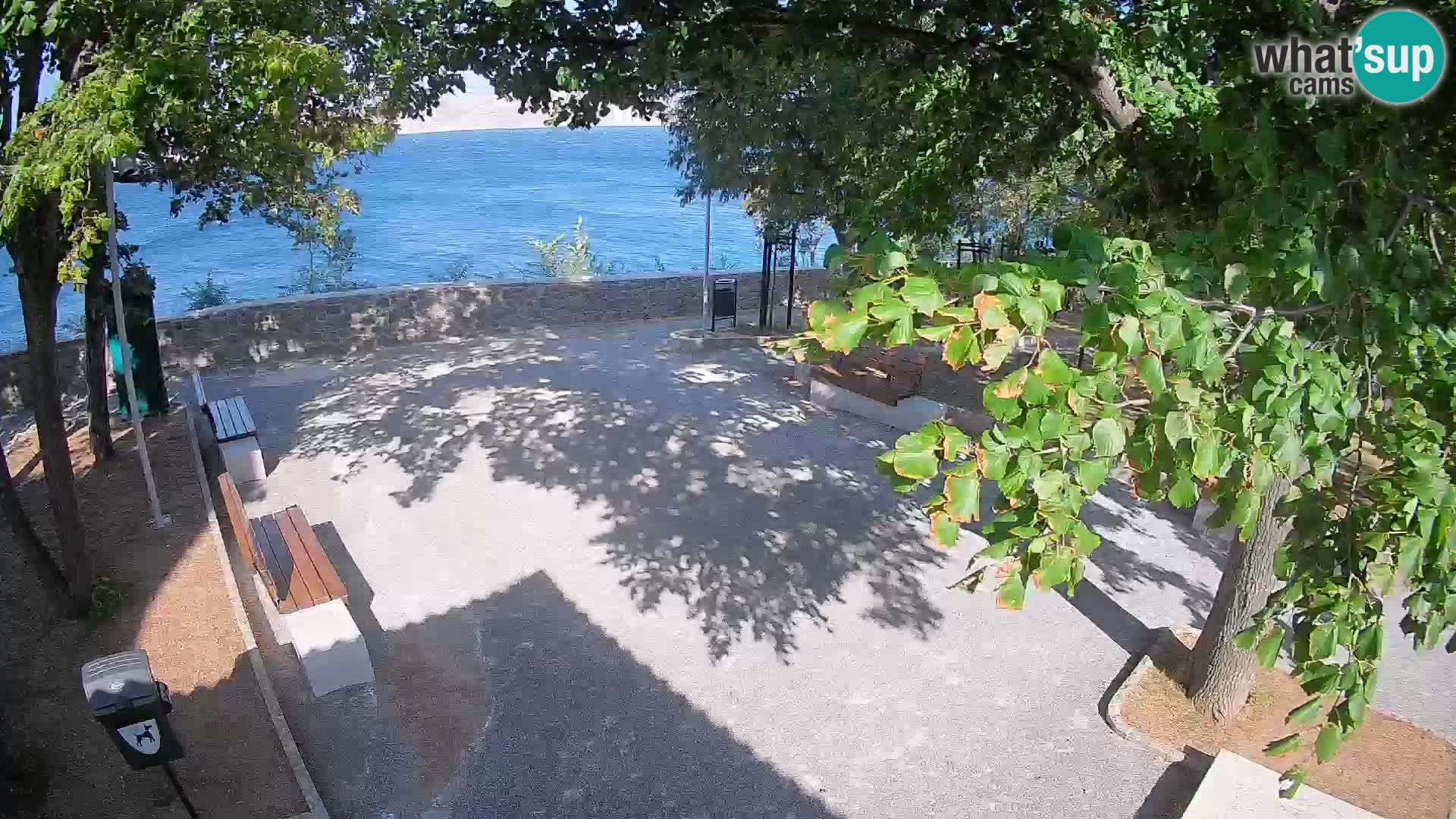 Senj Live Cam – Writers’ Park and the Velebit Channel