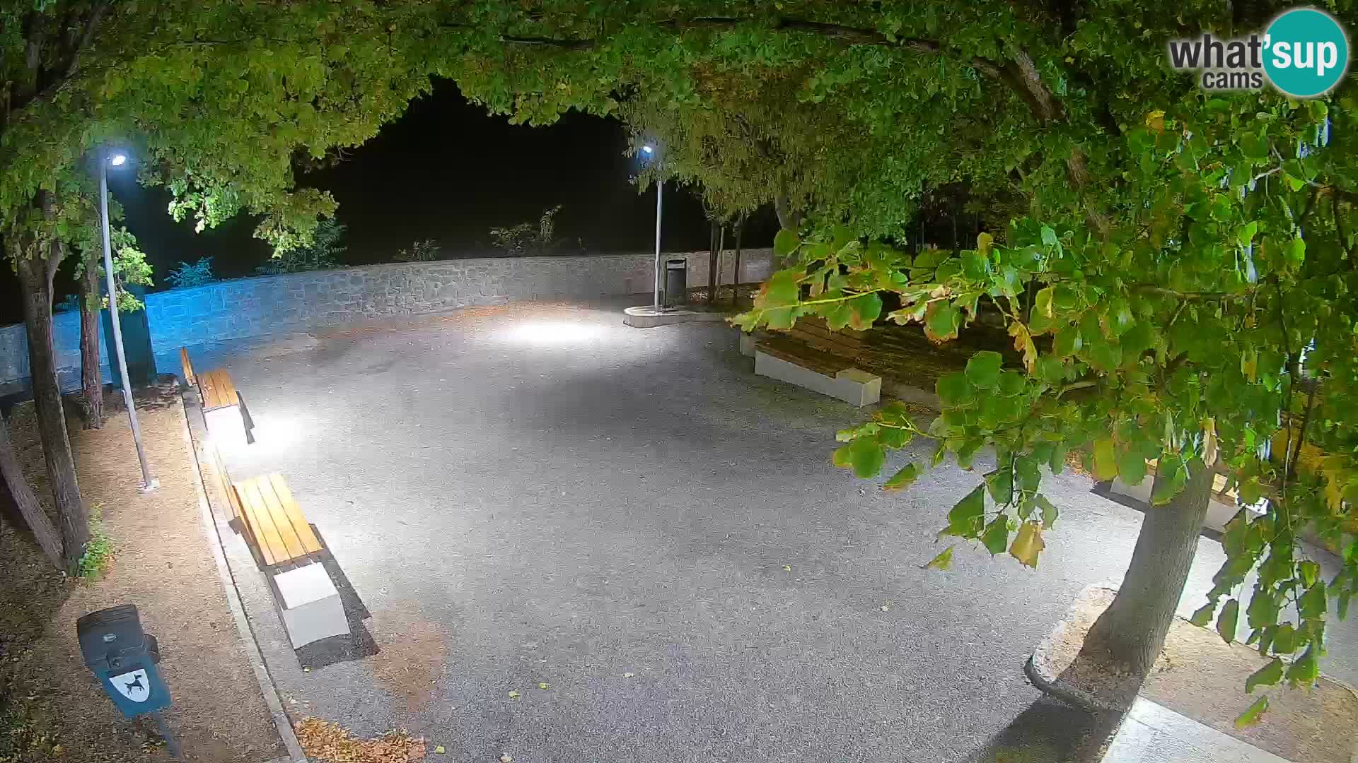 Senj Live Webcam – Schriftstellerpark und Velebit-Kanal