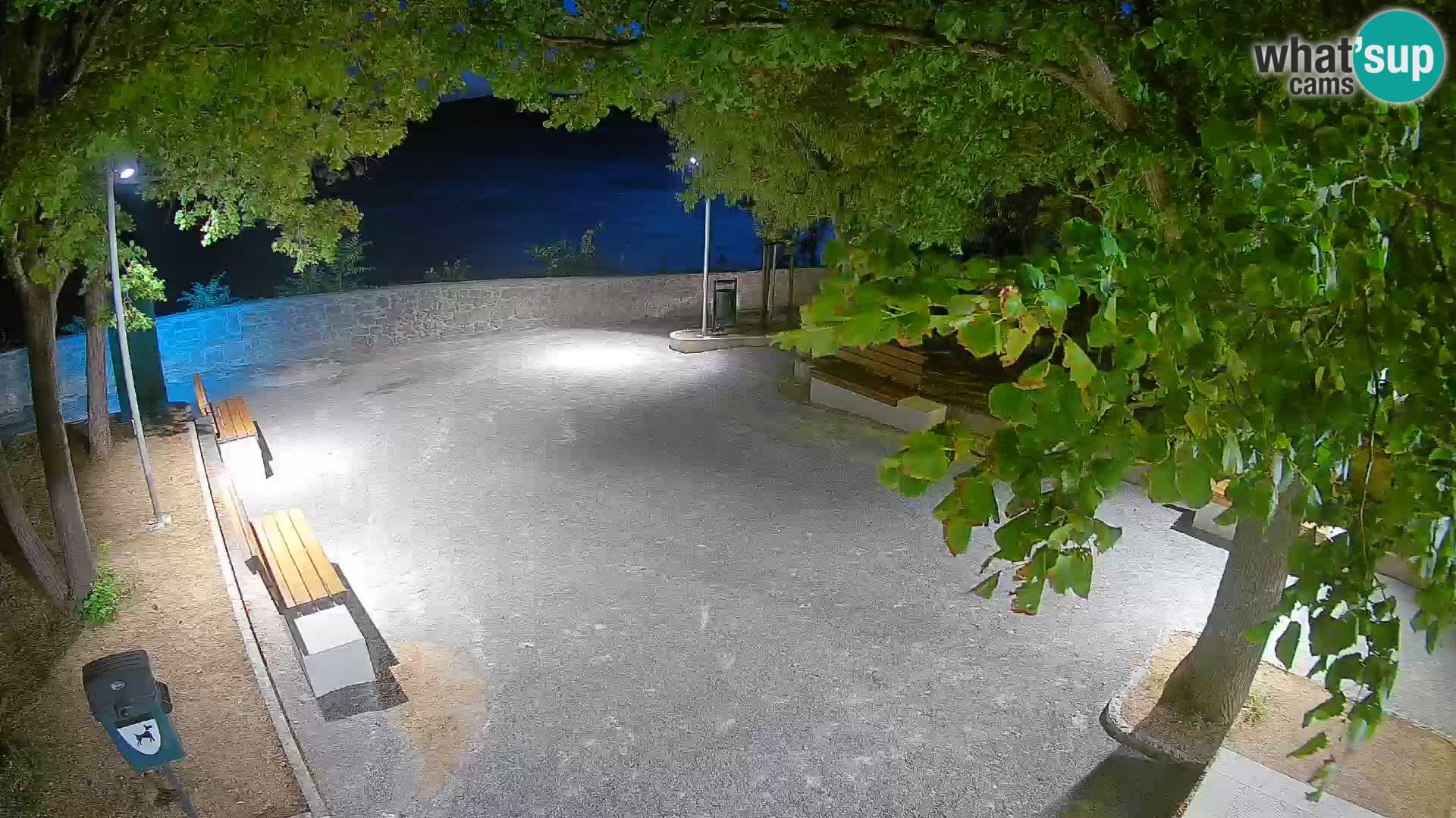 Senj Live Cam – Writers’ Park and the Velebit Channel