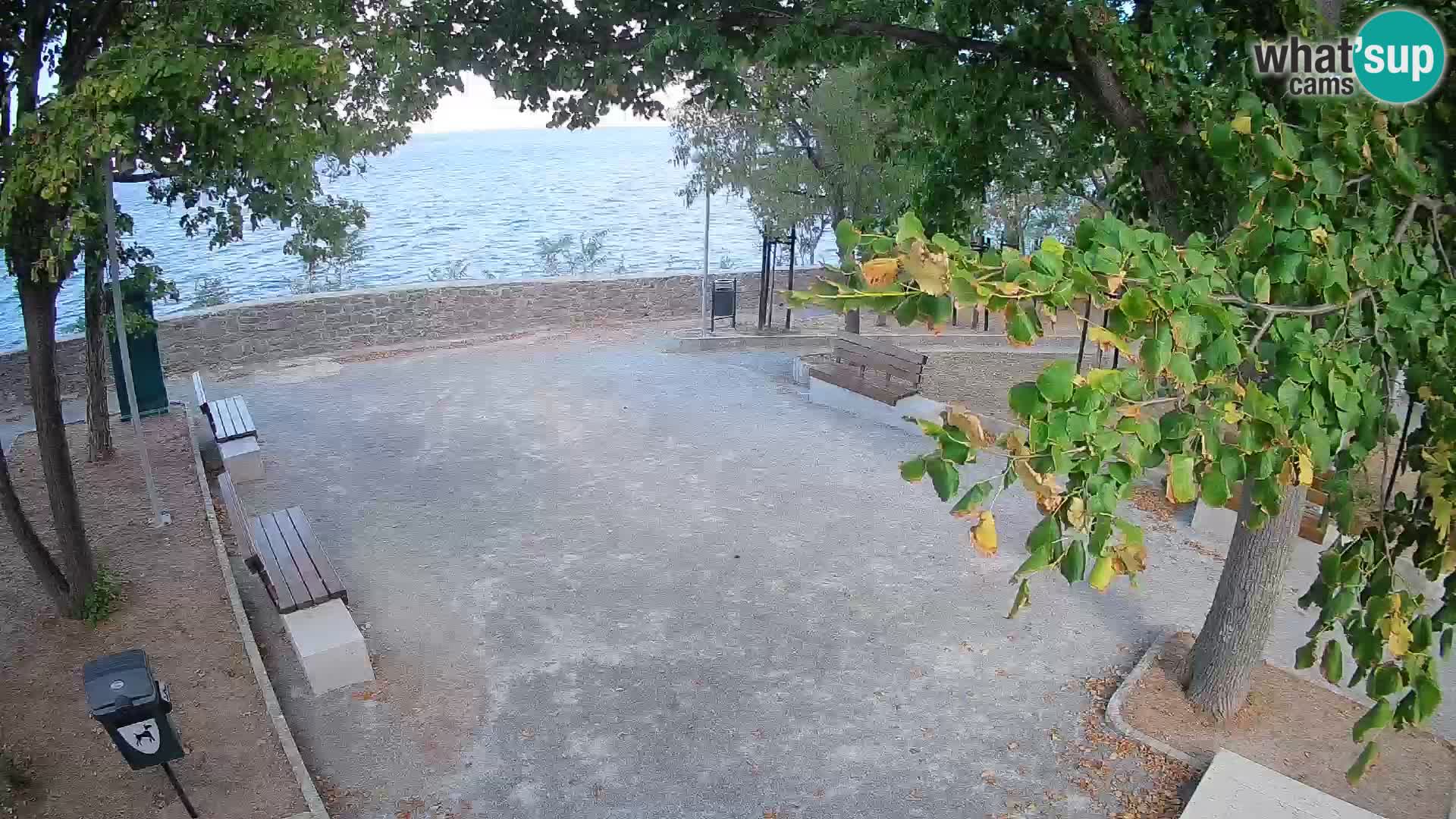 Senj Live Webcam – Schriftstellerpark und Velebit-Kanal