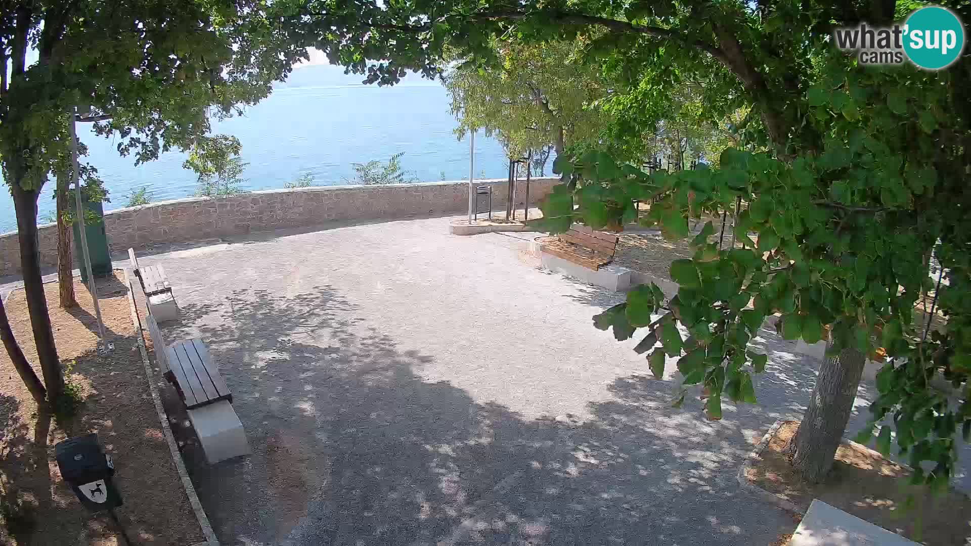 Senj Live Cam – Writers’ Park and the Velebit Channel