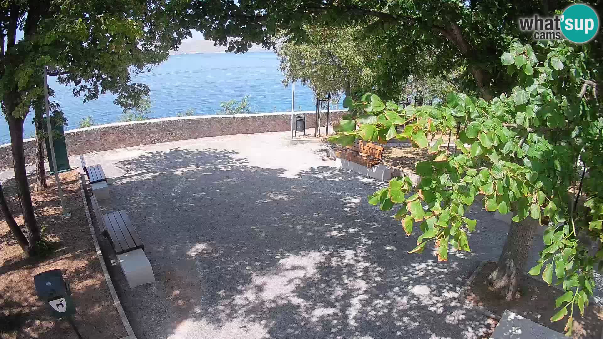 Senj Live Cam – Writers’ Park and the Velebit Channel