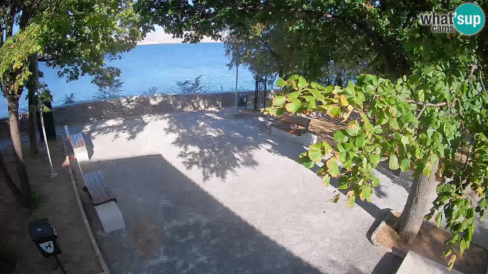 Senj Live Cam – Writers’ Park and the Velebit Channel