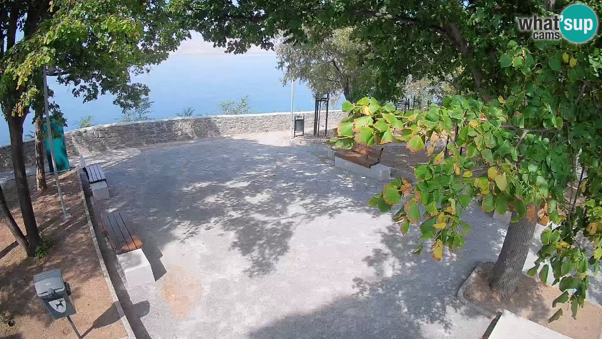 Senj Live Cam – Writers’ Park and the Velebit Channel