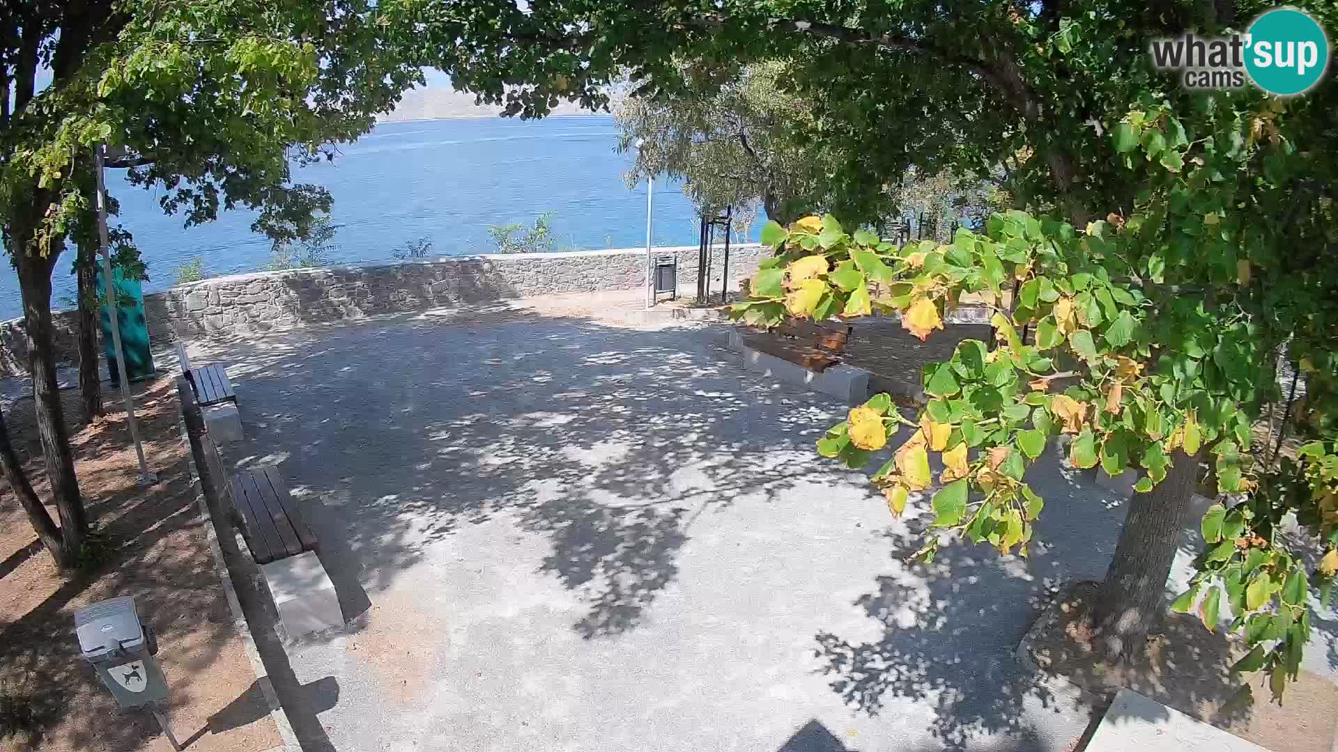 Senj Live Webcam – Schriftstellerpark und Velebit-Kanal