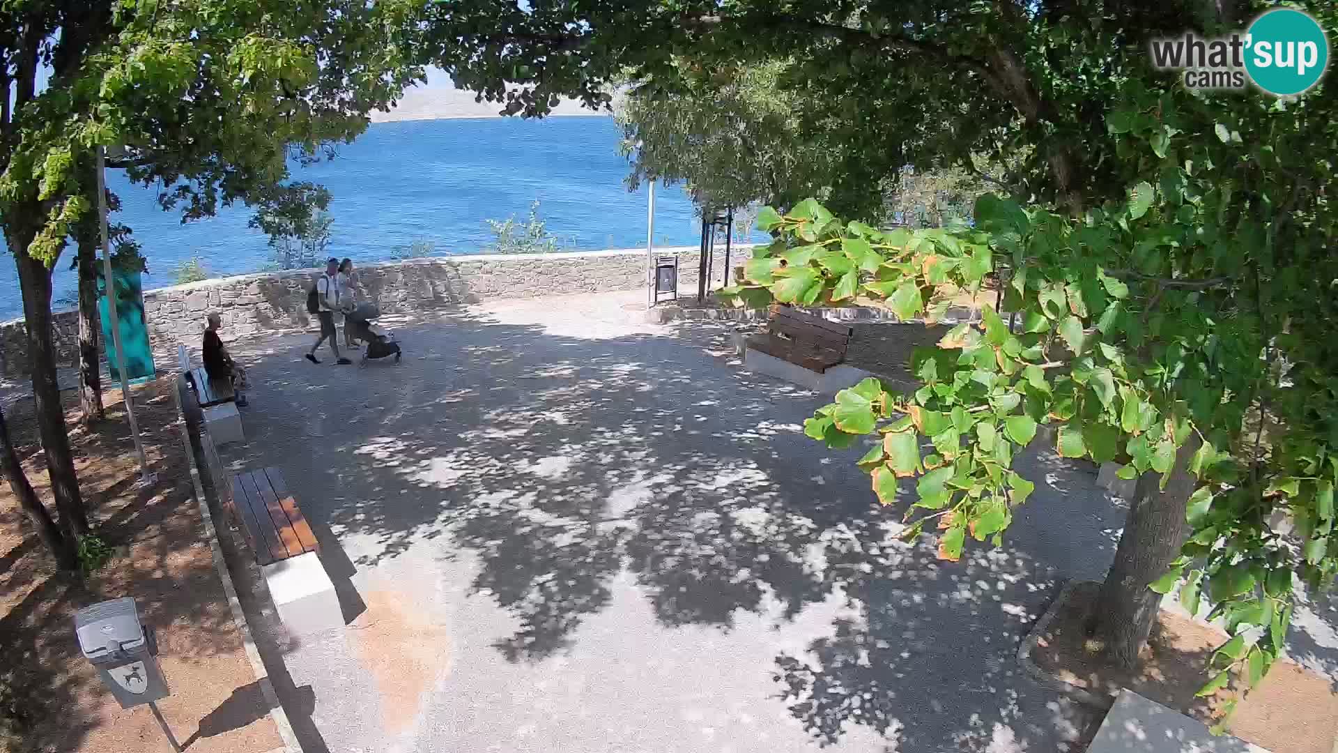 Kamera uživo Senj – Park književnika i Velebitski kanal