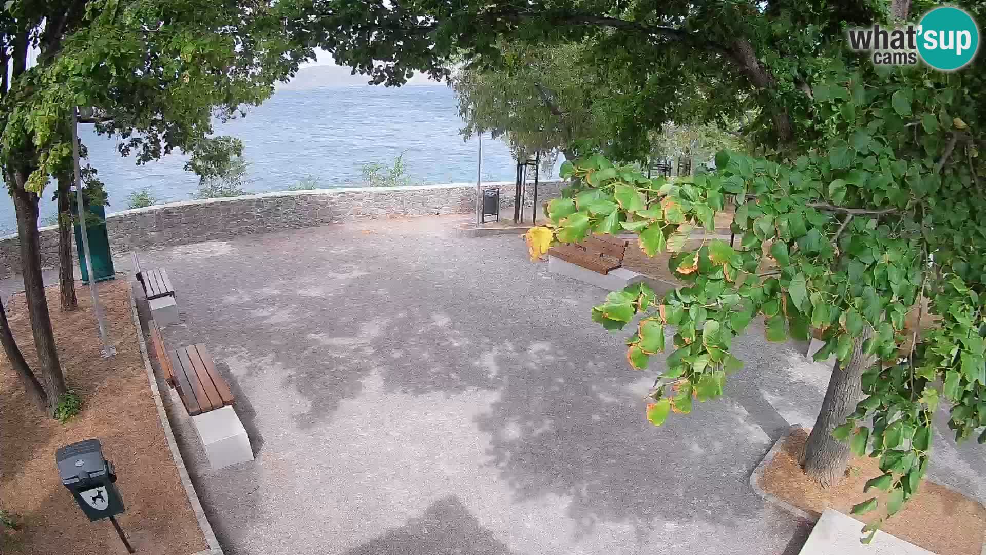 Senj Live Cam – Writers’ Park and the Velebit Channel