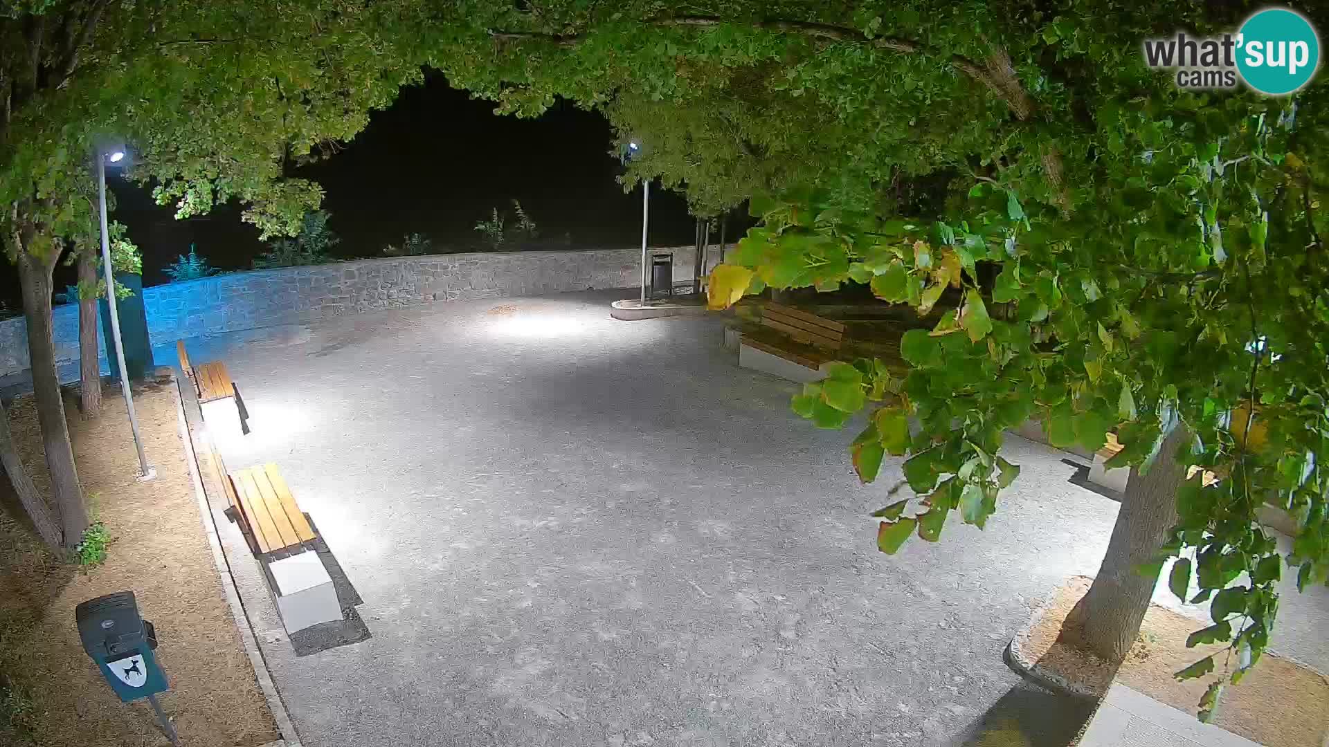 Senj Live Cam – Writers’ Park and the Velebit Channel