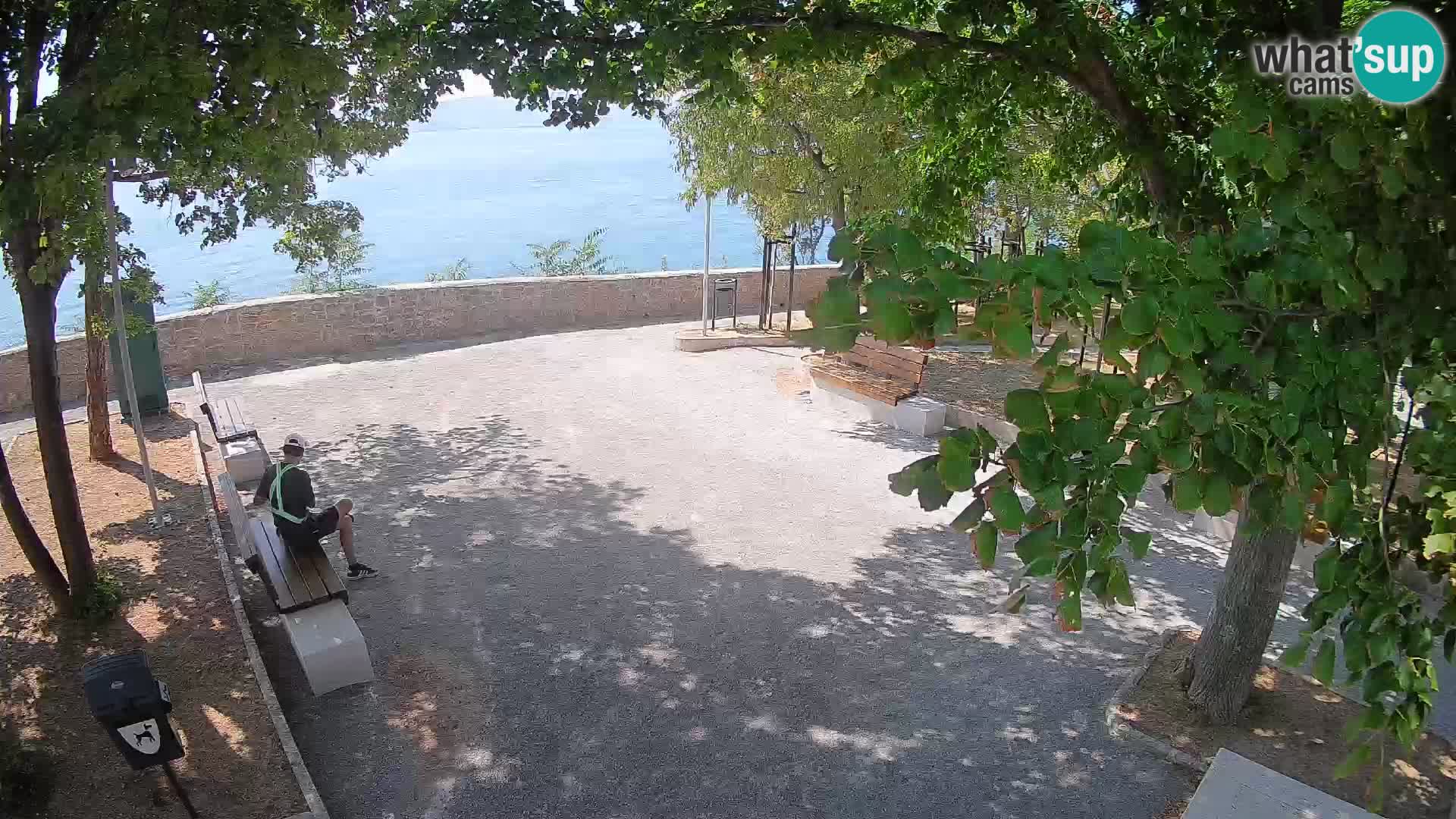 Senj Live Cam – Writers’ Park and the Velebit Channel