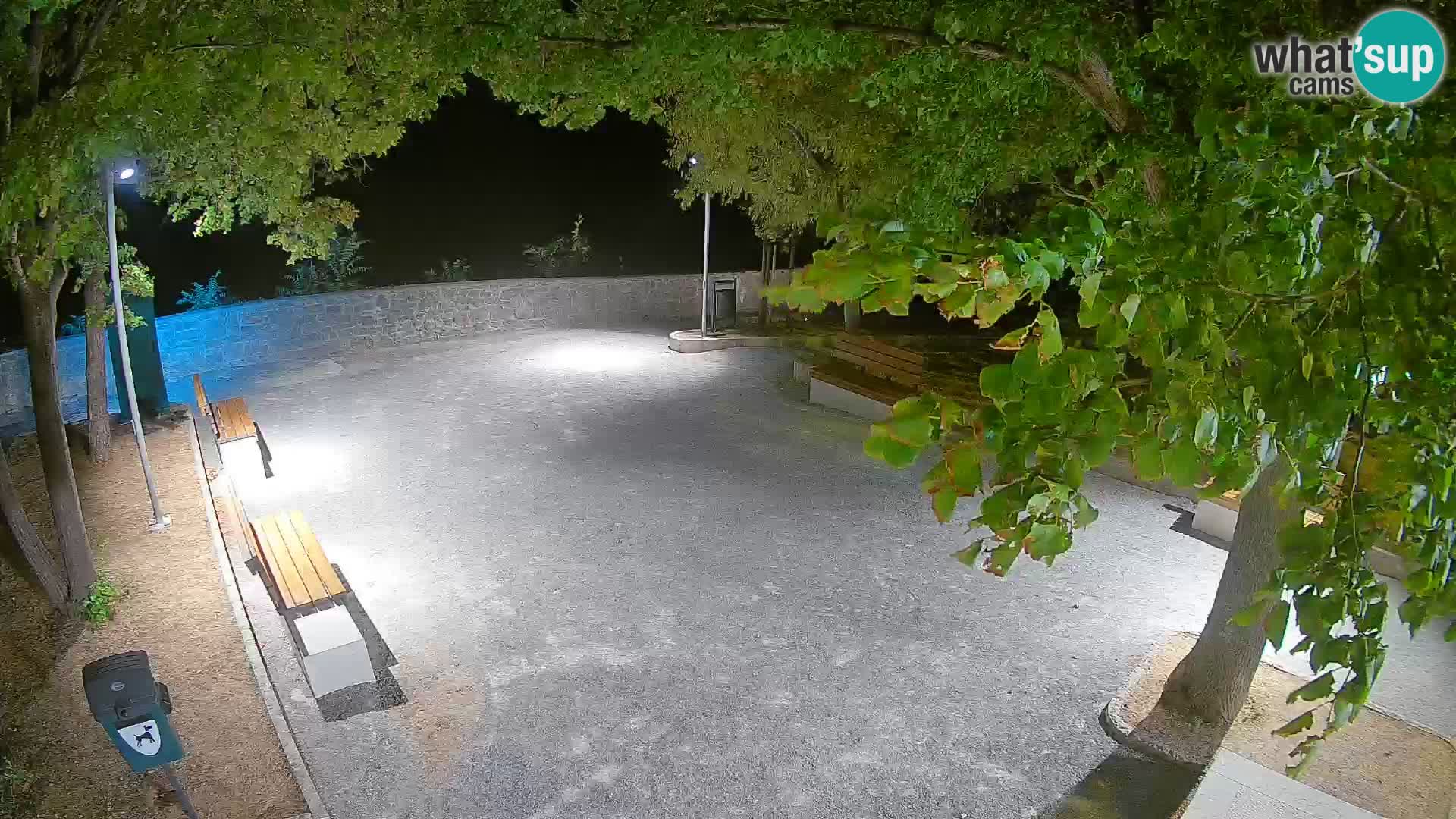 Senj Live Cam – Writers’ Park and the Velebit Channel