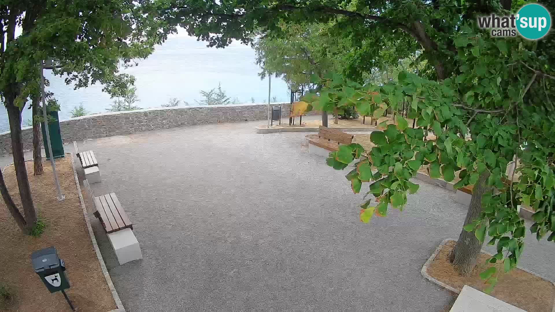 Senj Live Cam – Writers’ Park and the Velebit Channel