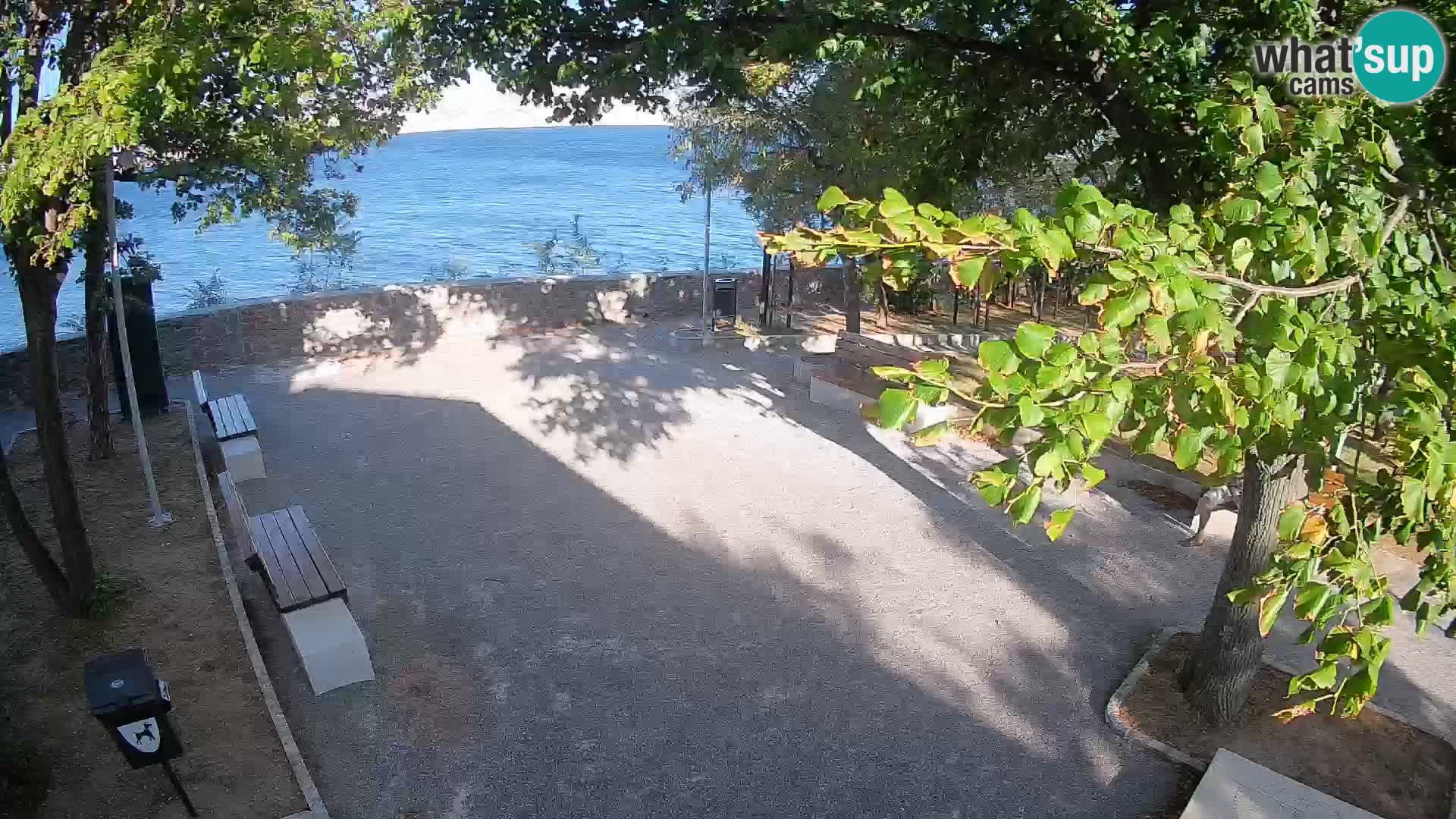 Senj Live Cam – Writers’ Park and the Velebit Channel