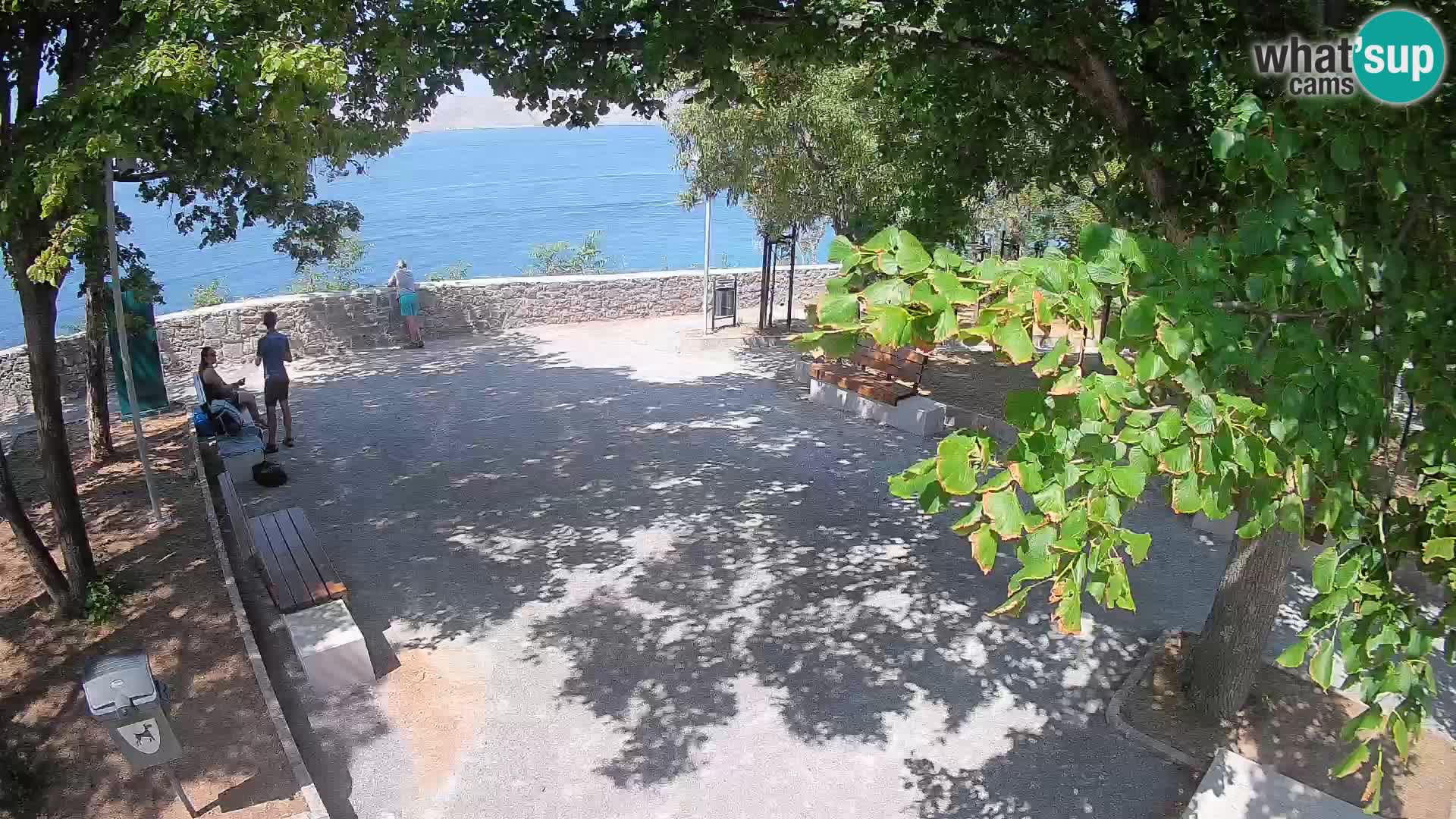 Senj Live Cam – Writers’ Park and the Velebit Channel