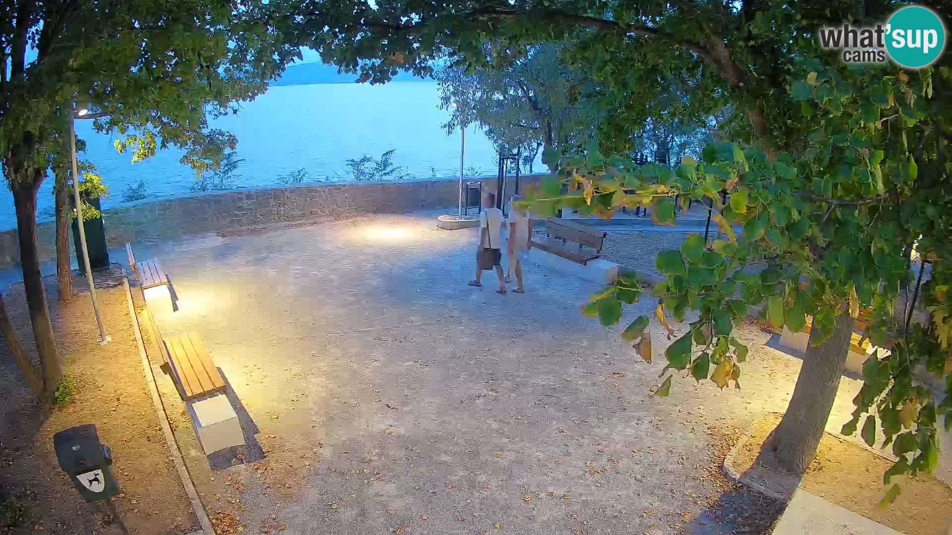 Senj Live Cam – Writers’ Park and the Velebit Channel