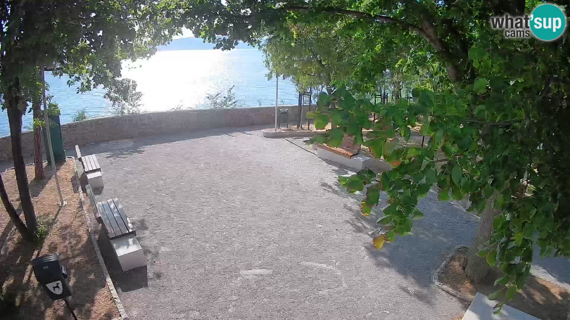 Senj Live Cam – Writers’ Park and the Velebit Channel