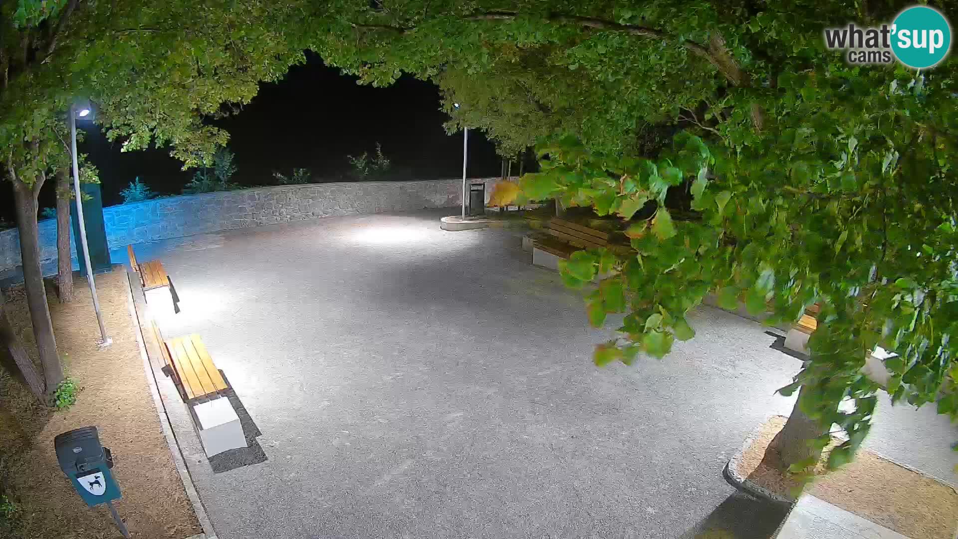 Senj Live Cam – Writers’ Park and the Velebit Channel