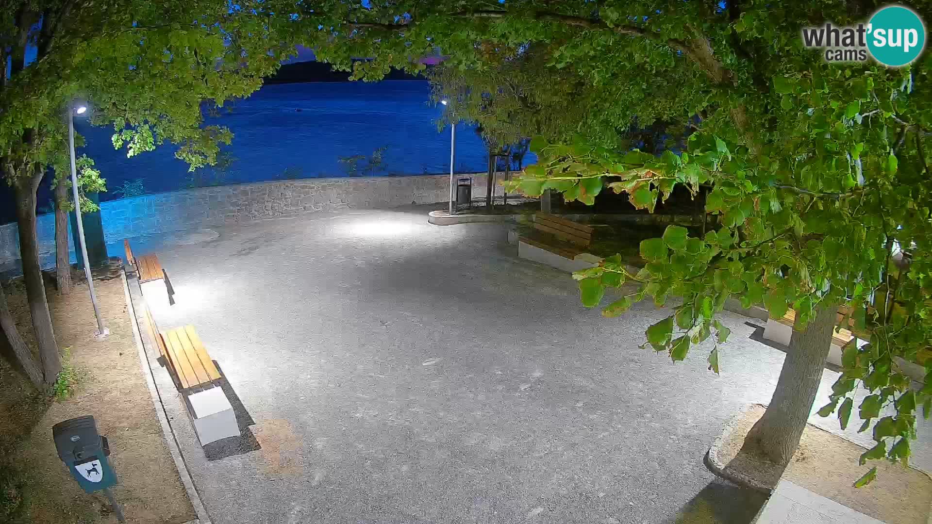 Senj Live Cam – Writers’ Park and the Velebit Channel