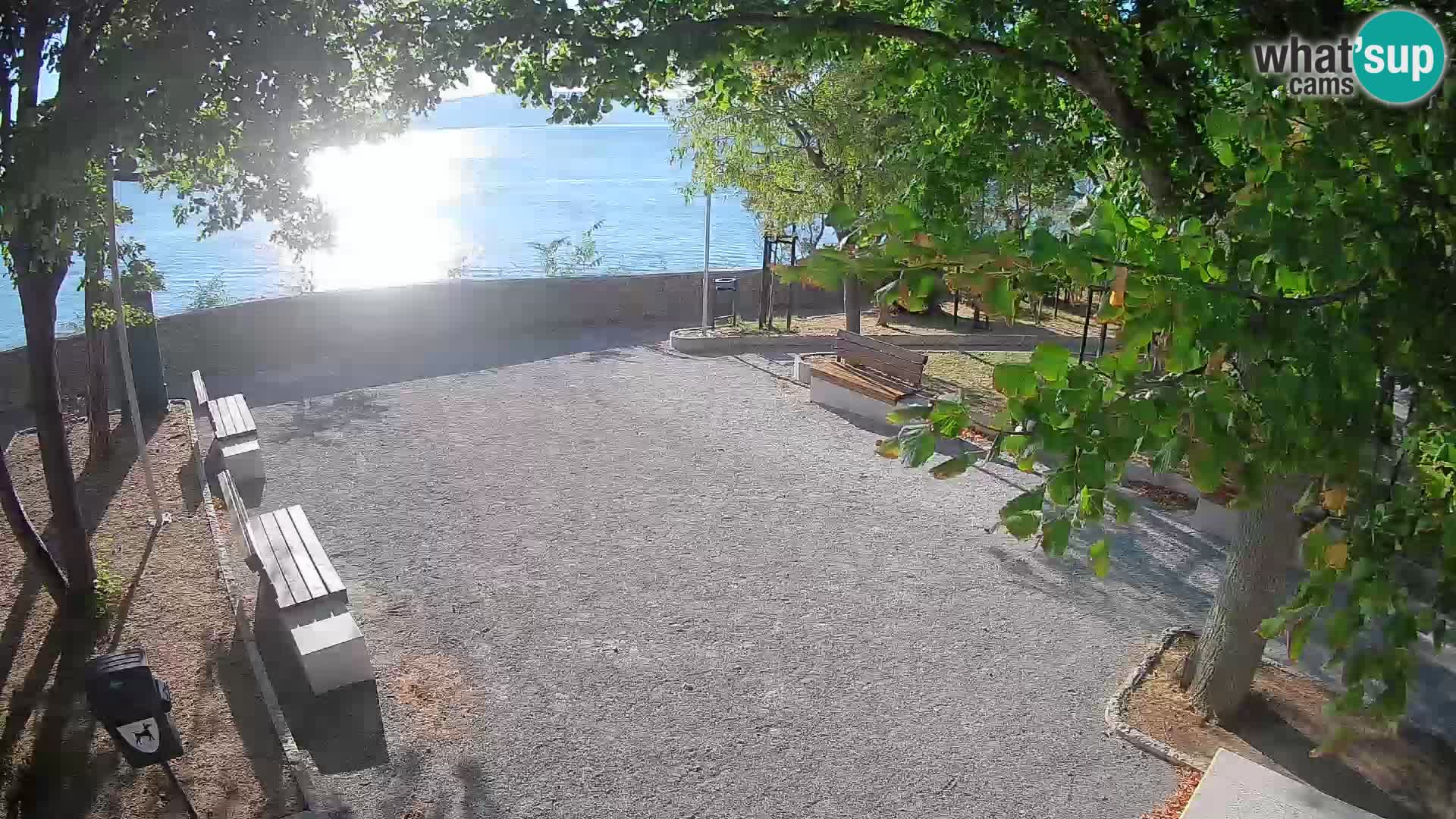 Senj Live Webcam – Schriftstellerpark und Velebit-Kanal