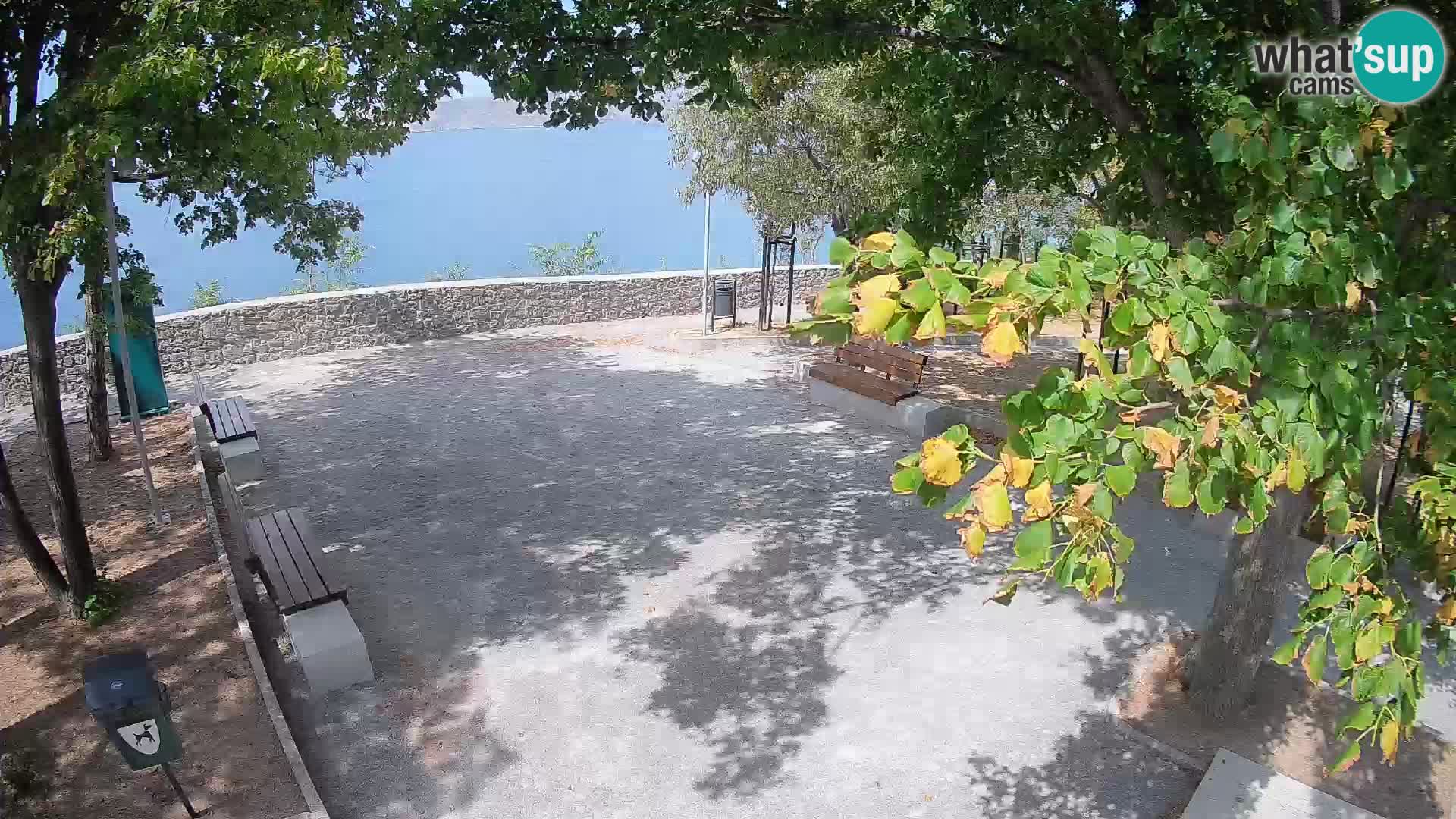 Senj Live Cam – Writers’ Park and the Velebit Channel