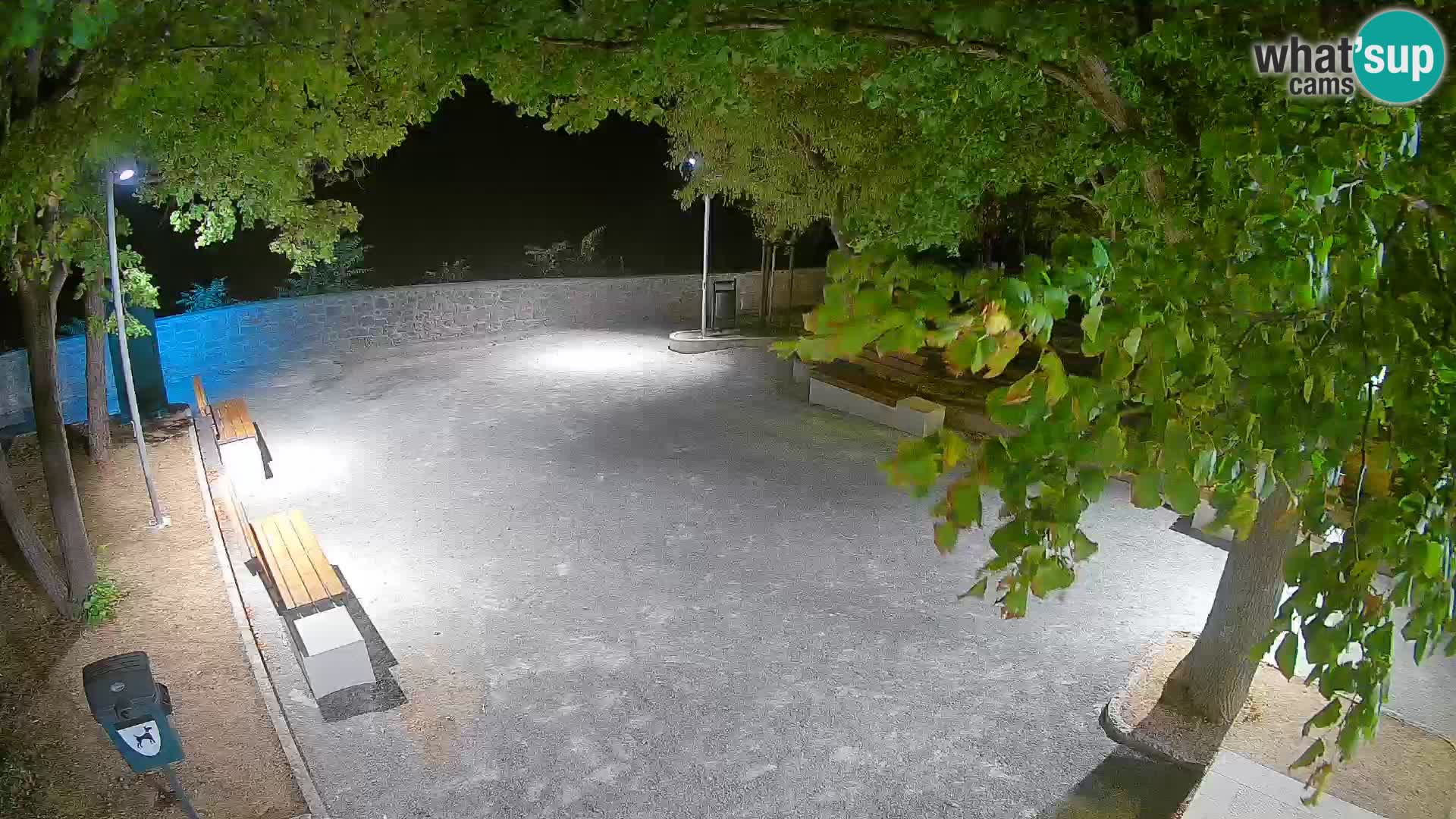 Senj Live Cam – Writers’ Park and the Velebit Channel