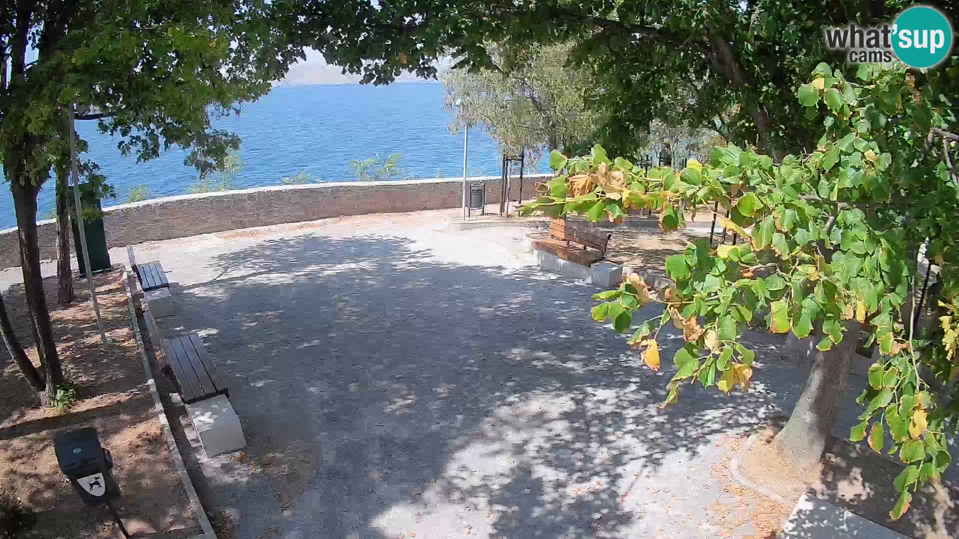 Senj Live Cam – Writers’ Park and the Velebit Channel