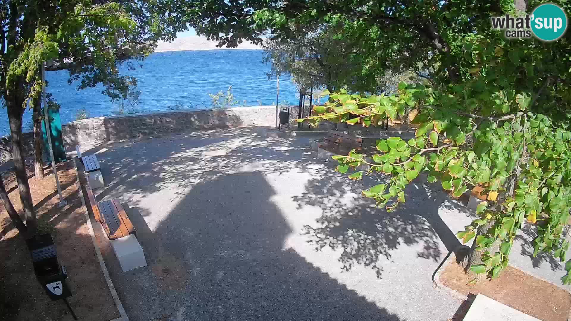 Kamera uživo Senj – Park književnika i Velebitski kanal
