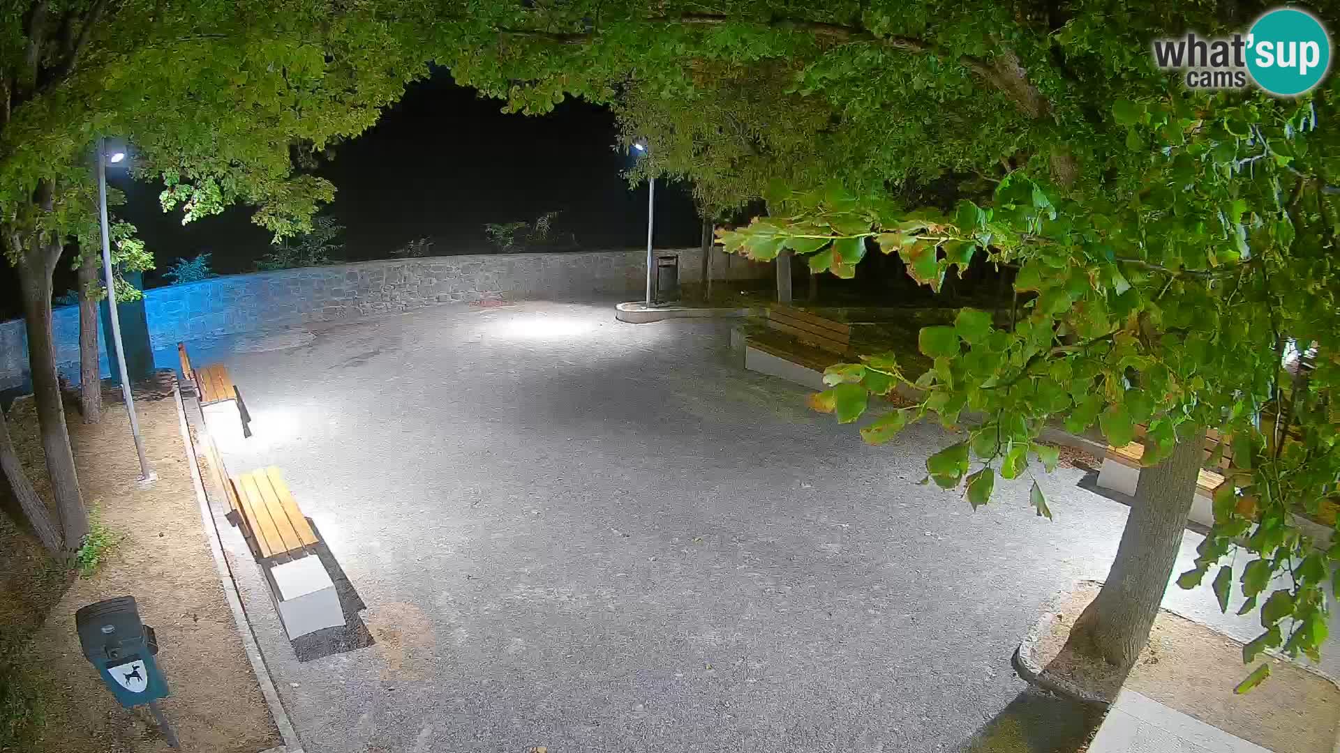 Senj Live Webcam – Schriftstellerpark und Velebit-Kanal