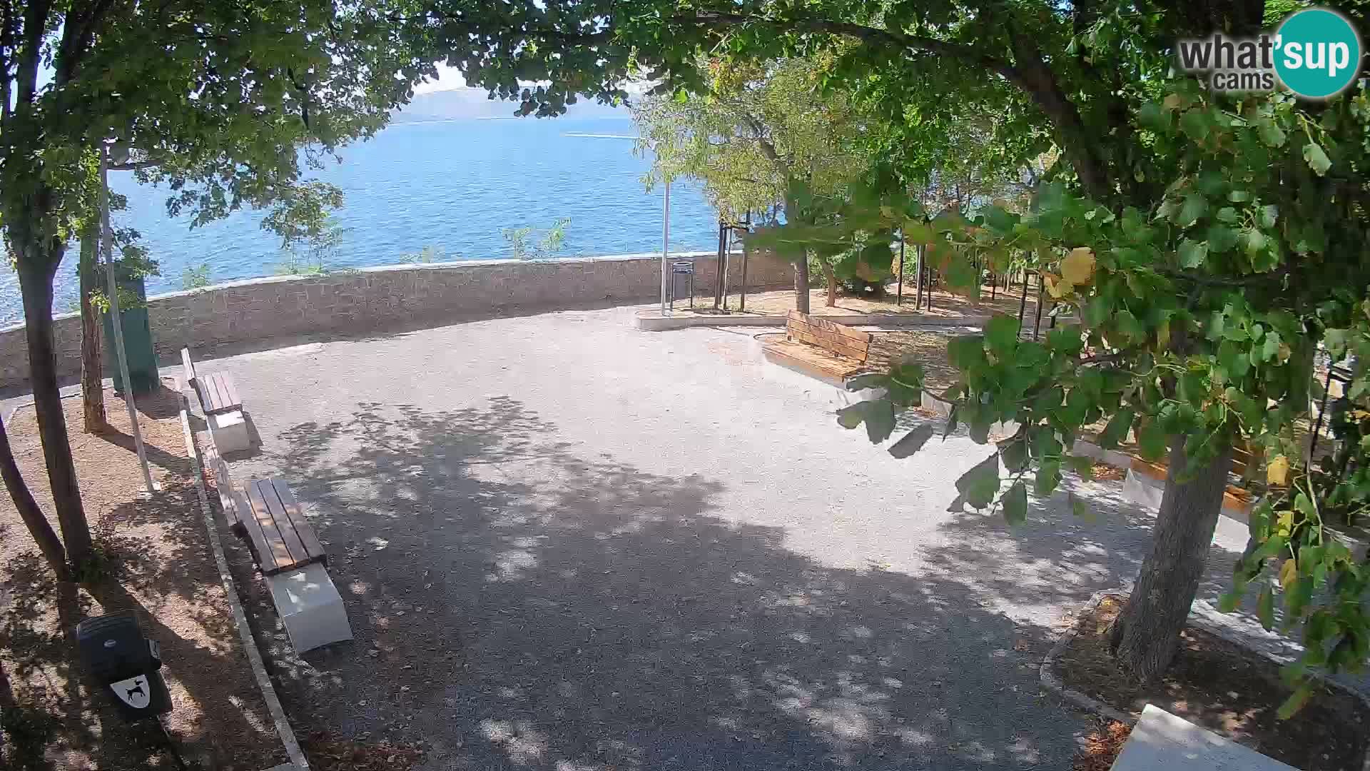 Senj Live Cam – Writers’ Park and the Velebit Channel