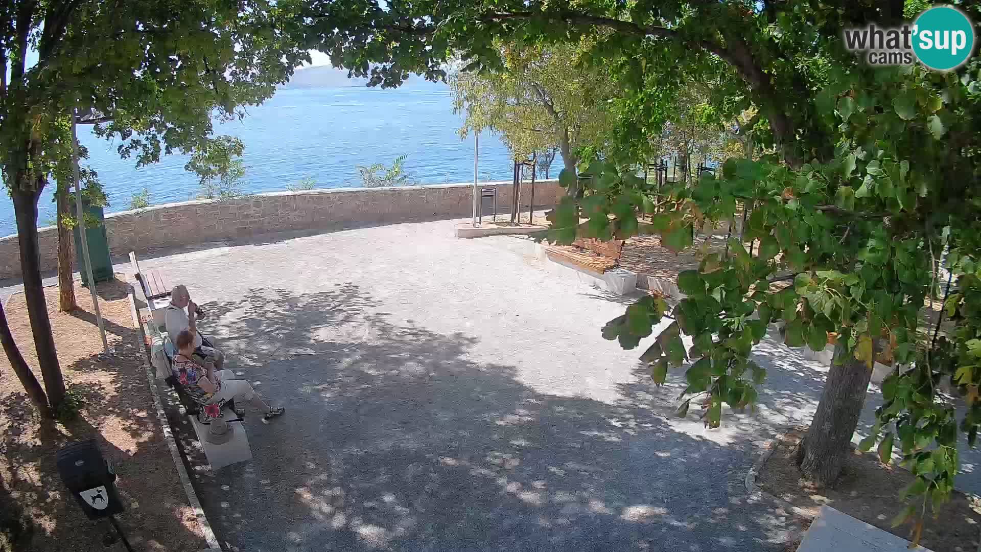 Senj Live Cam – Writers’ Park and the Velebit Channel