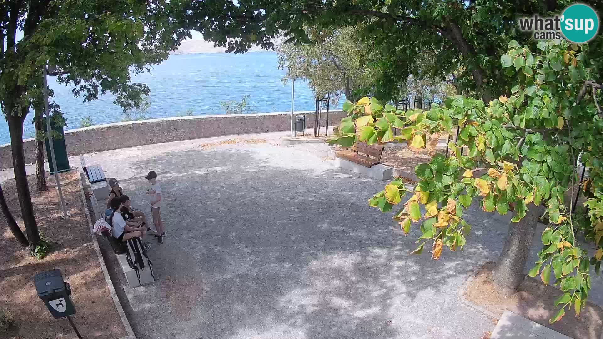 Senj Live Cam – Writers’ Park and the Velebit Channel