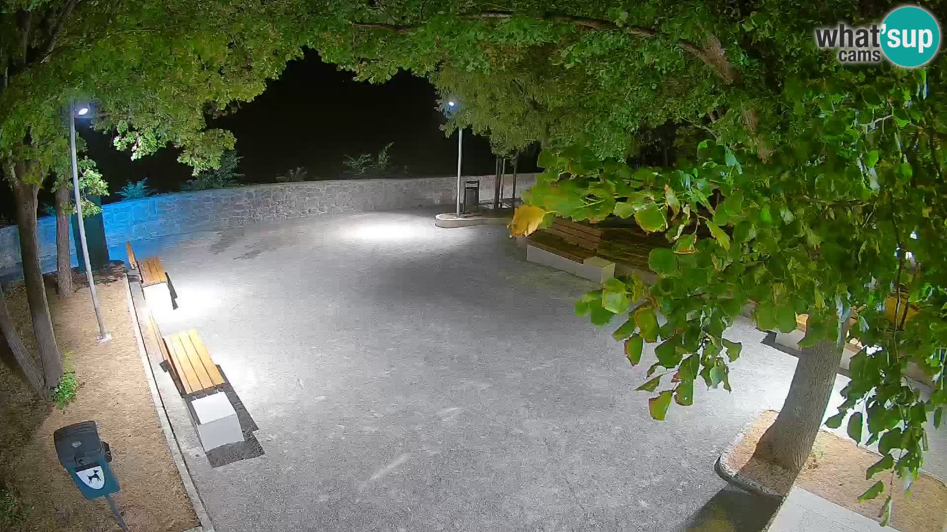 Senj Live Webcam – Schriftstellerpark und Velebit-Kanal