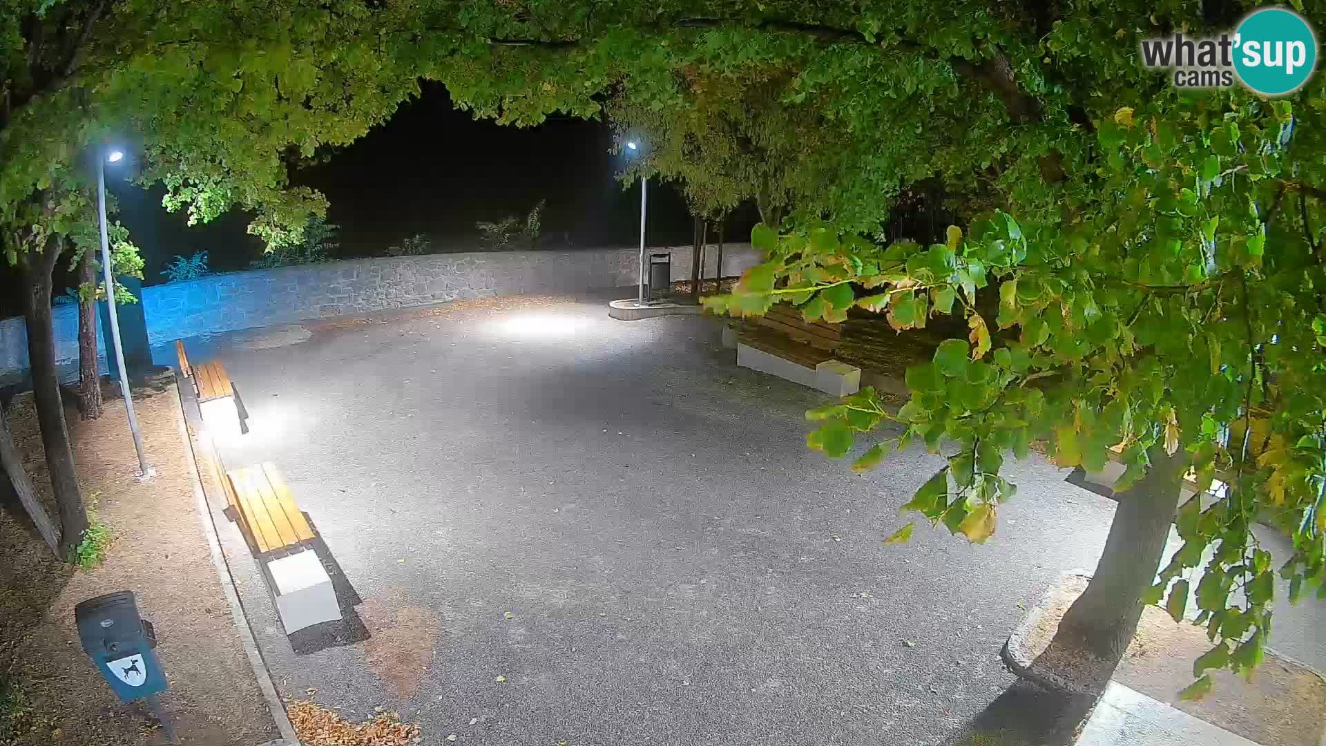Senj Live Webcam – Schriftstellerpark und Velebit-Kanal