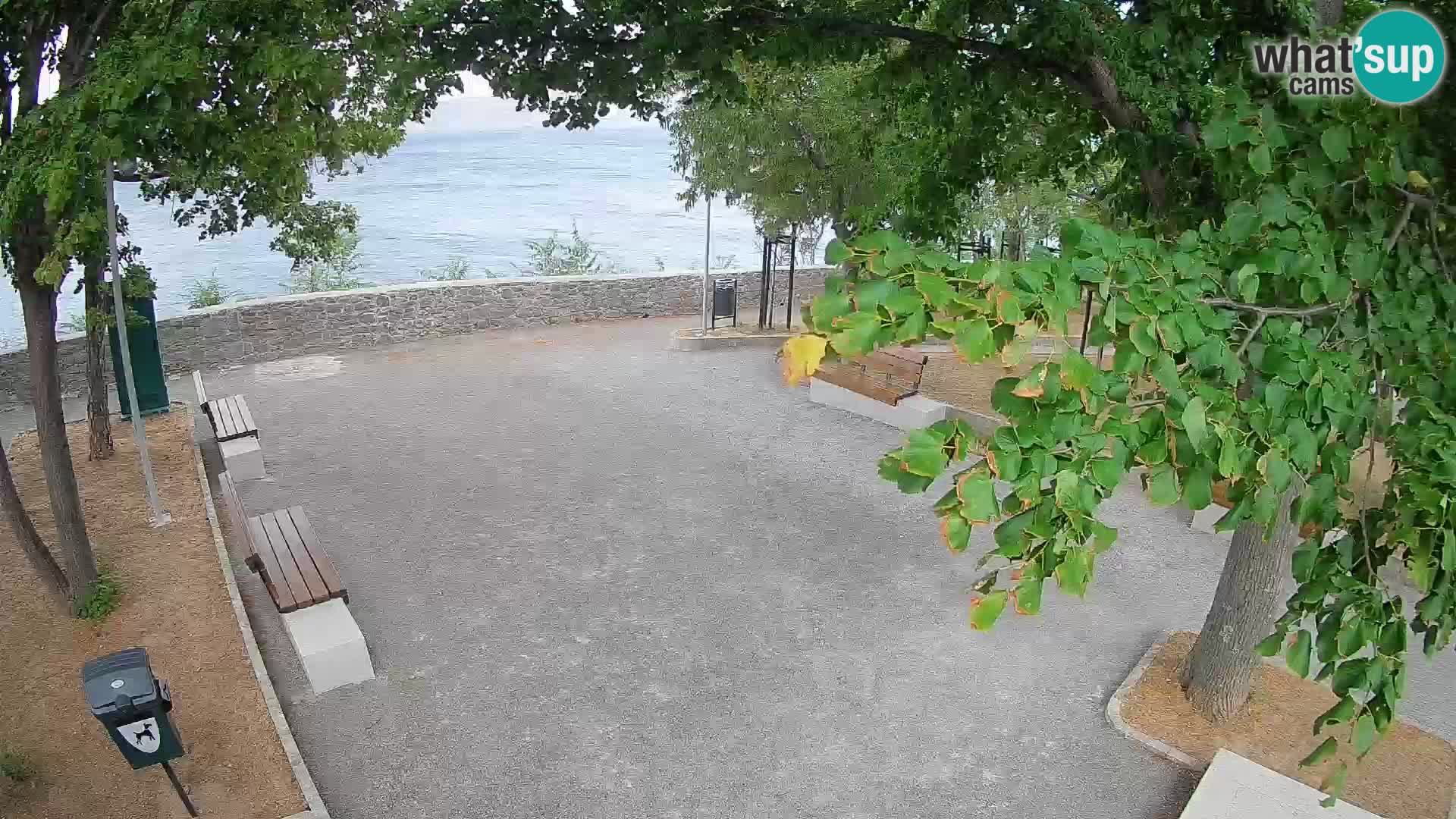 Senj Live Cam – Writers’ Park and the Velebit Channel