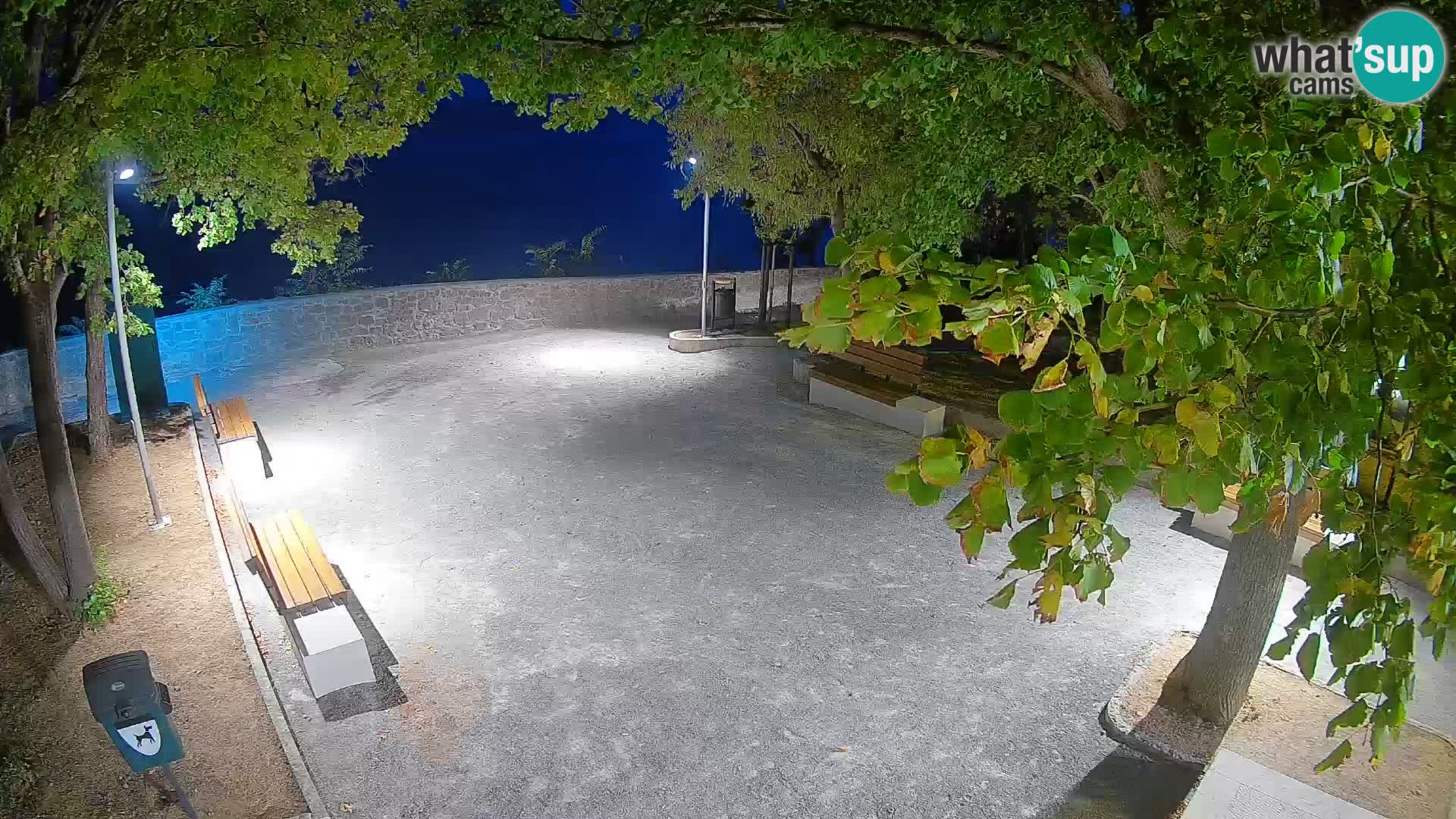Senj Live Cam – Writers’ Park and the Velebit Channel
