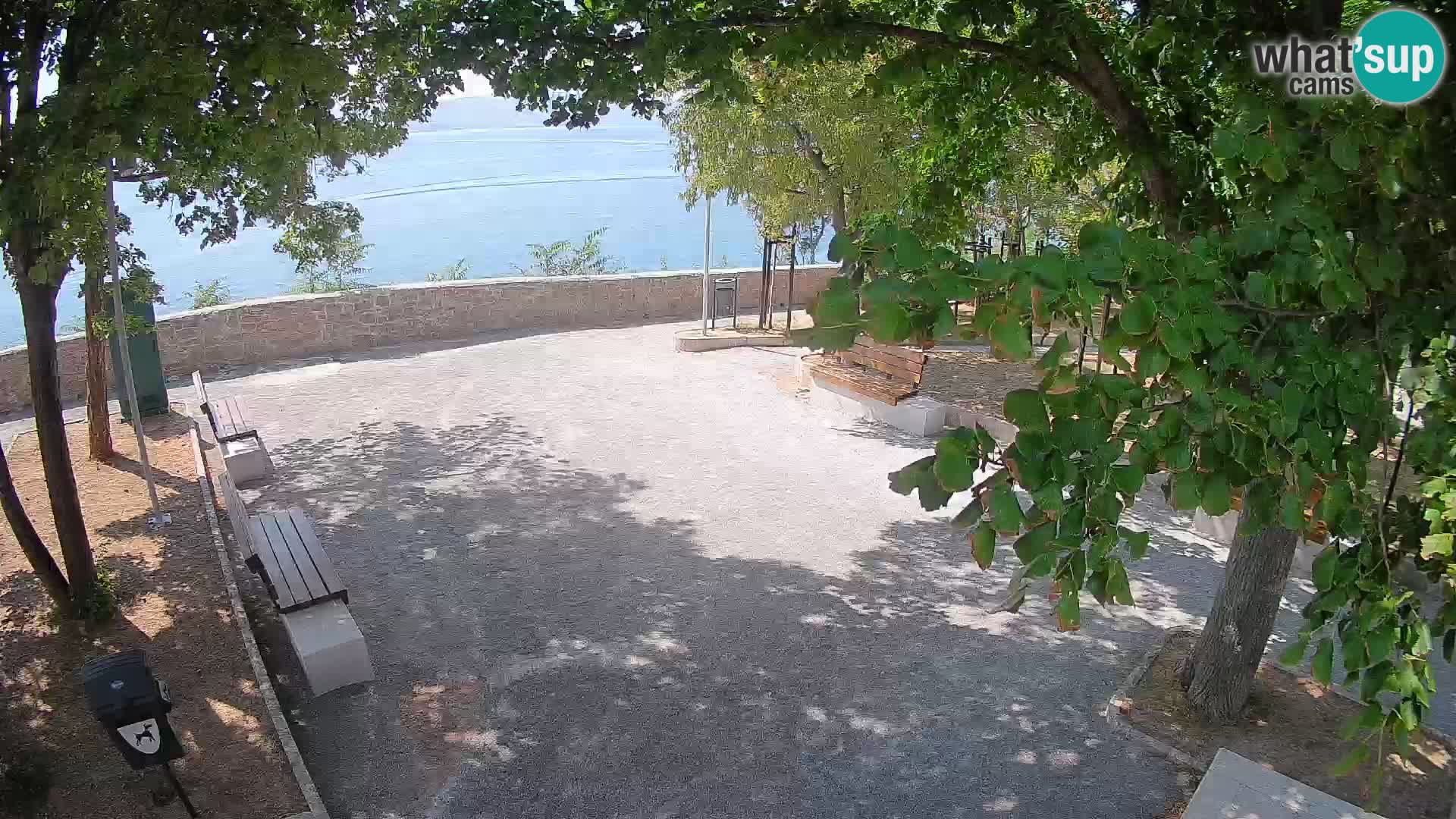Senj Live Cam – Writers’ Park and the Velebit Channel