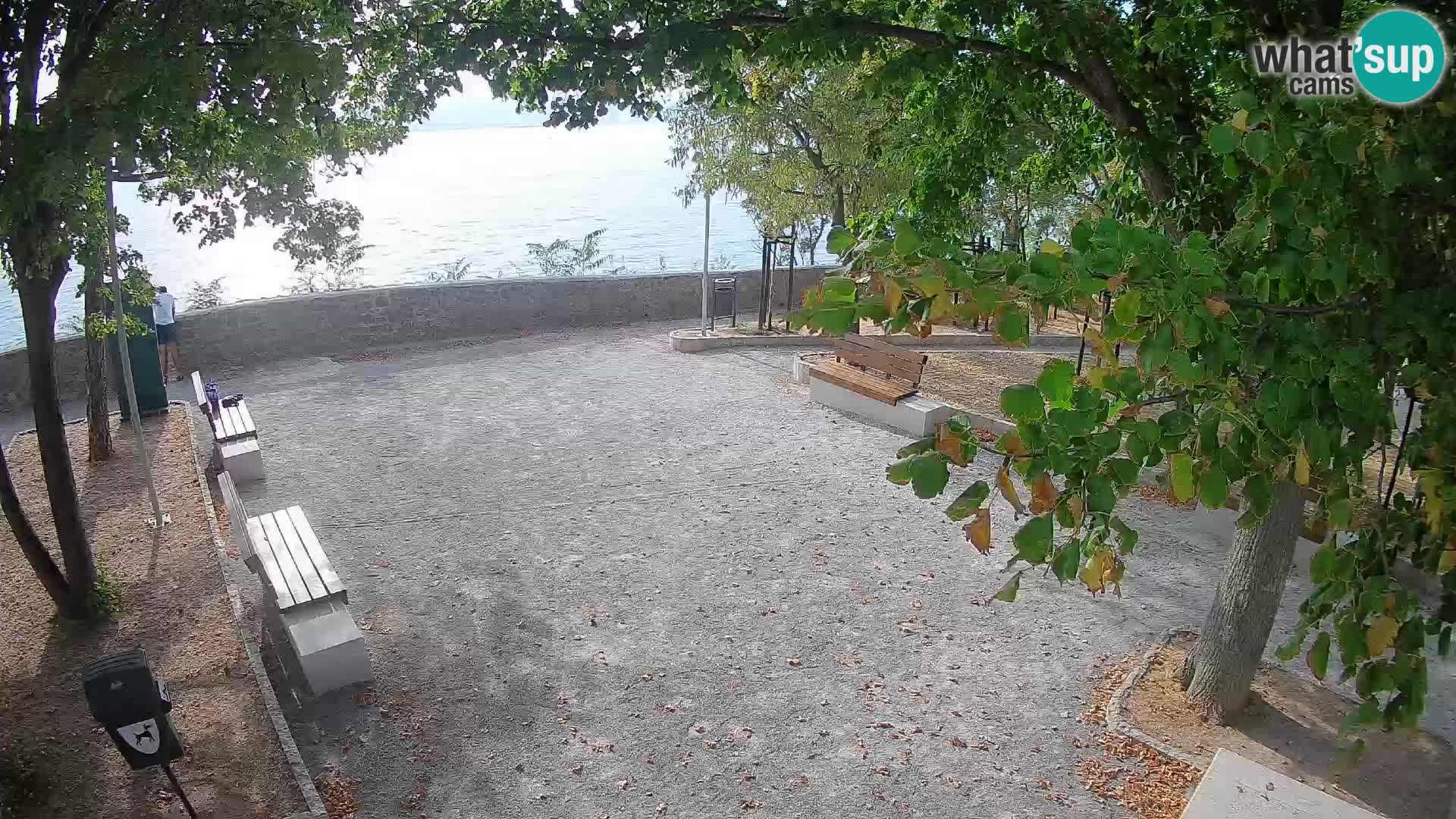 Senj Live Webcam – Schriftstellerpark und Velebit-Kanal