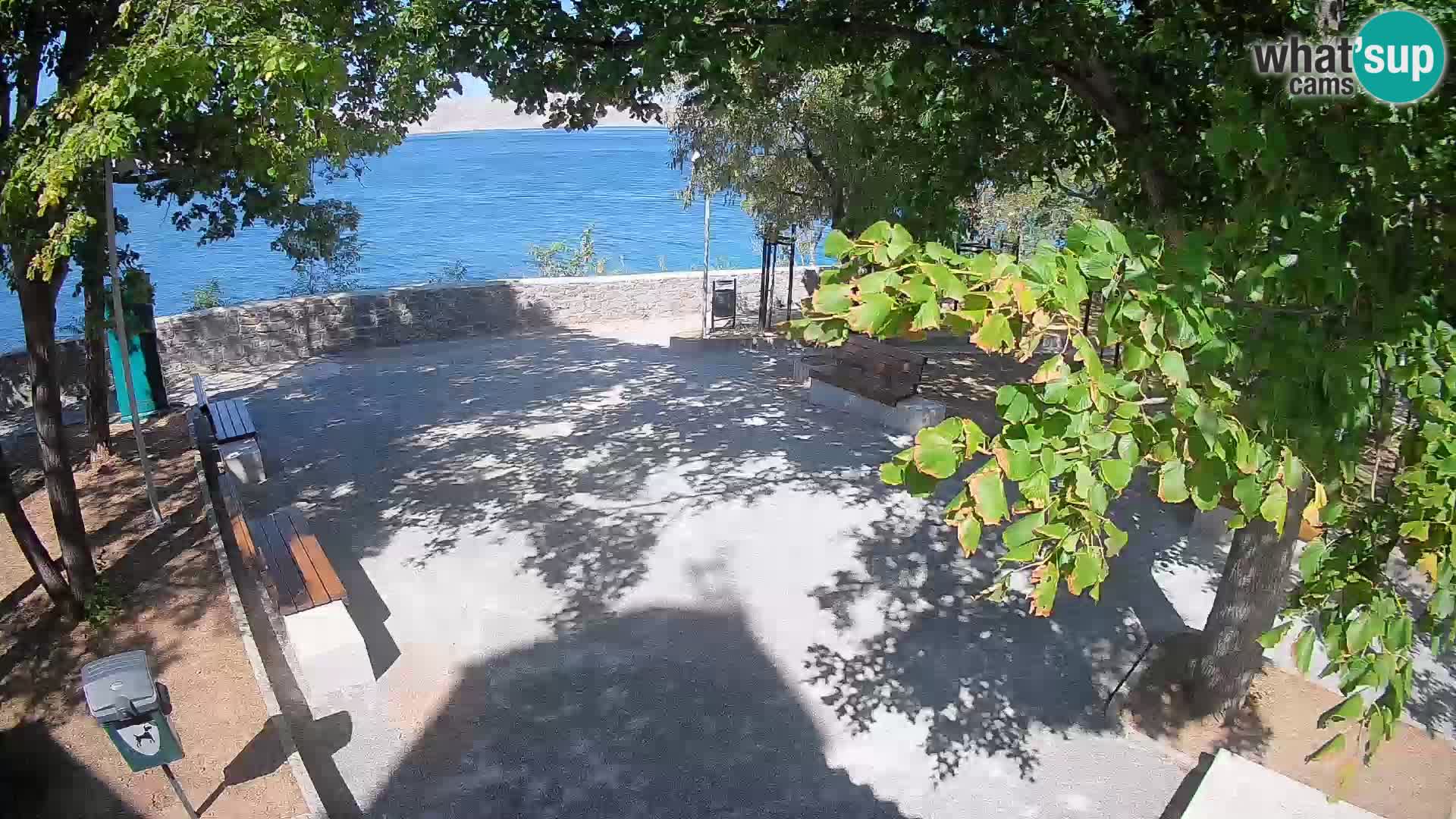 Senj Live Cam – Writers’ Park and the Velebit Channel