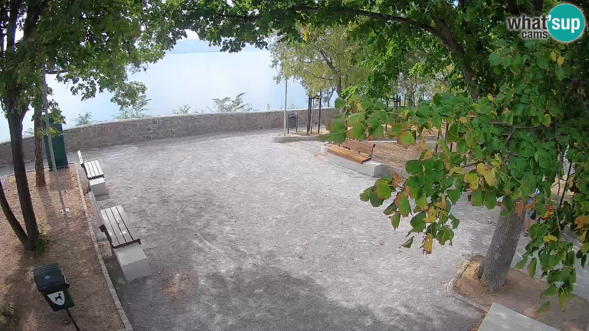 Senj Live Webcam – Schriftstellerpark und Velebit-Kanal