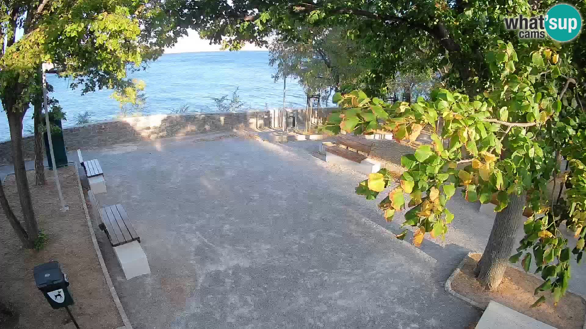 Senj Live Cam – Writers’ Park and the Velebit Channel