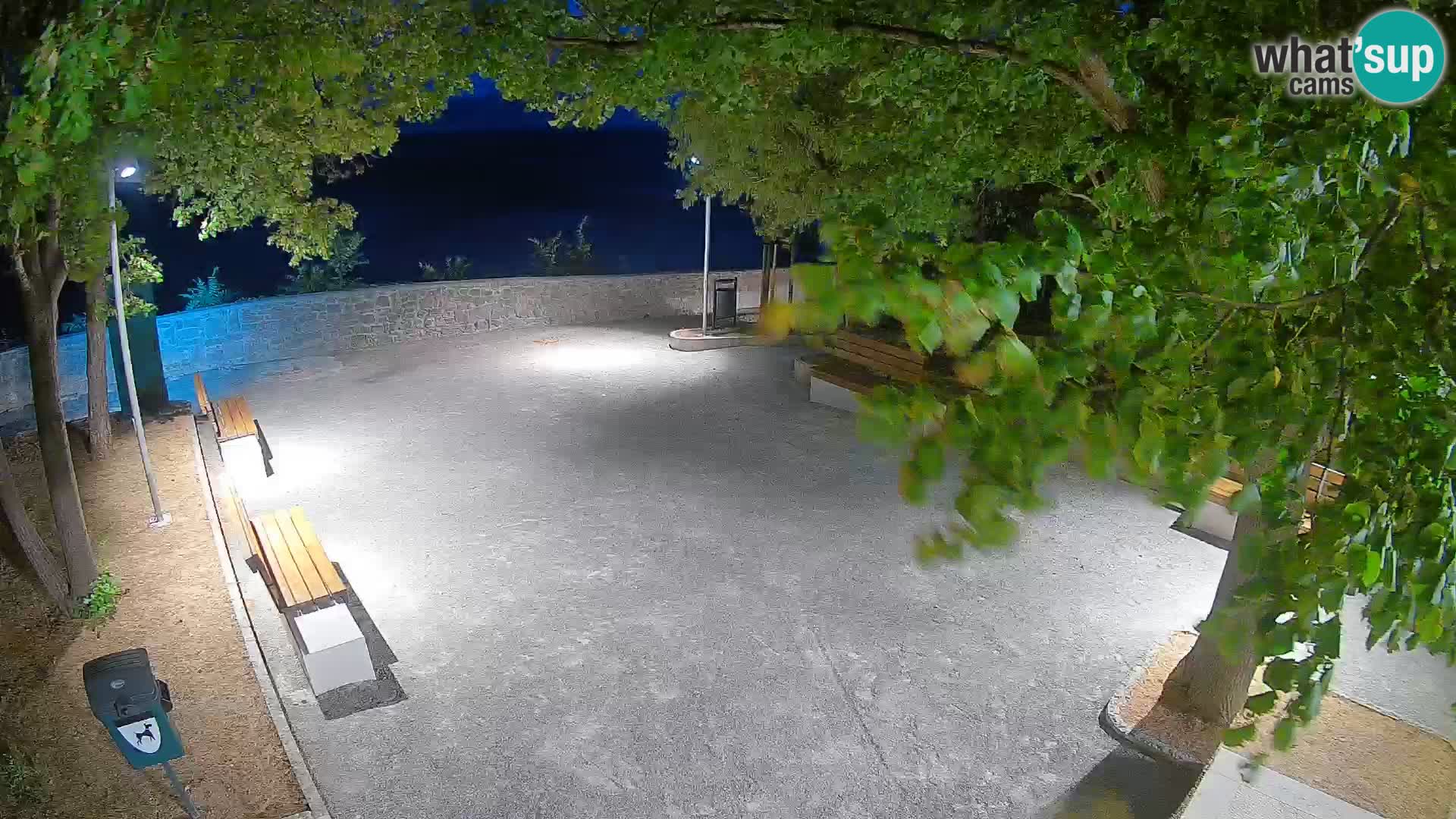 Senj Live Cam – Writers’ Park and the Velebit Channel