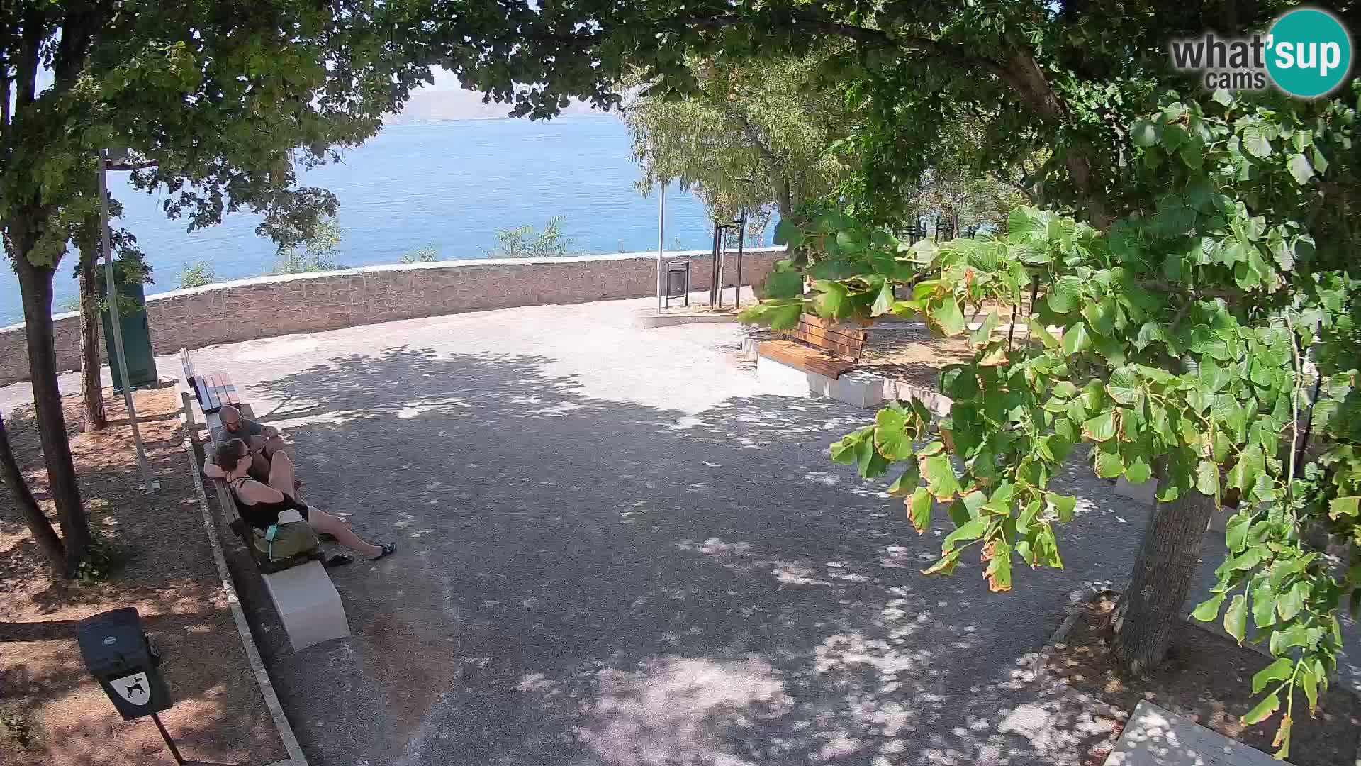 Senj Live Webcam – Schriftstellerpark und Velebit-Kanal