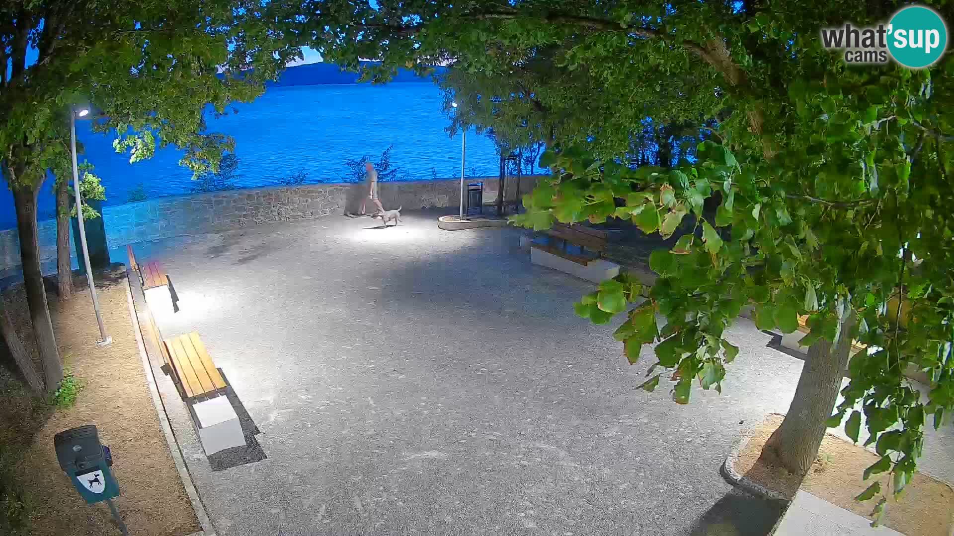 Senj Live Webcam – Schriftstellerpark und Velebit-Kanal