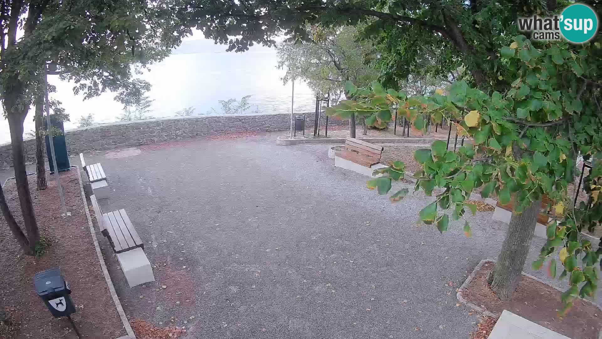 Senj Live Cam – Writers’ Park and the Velebit Channel