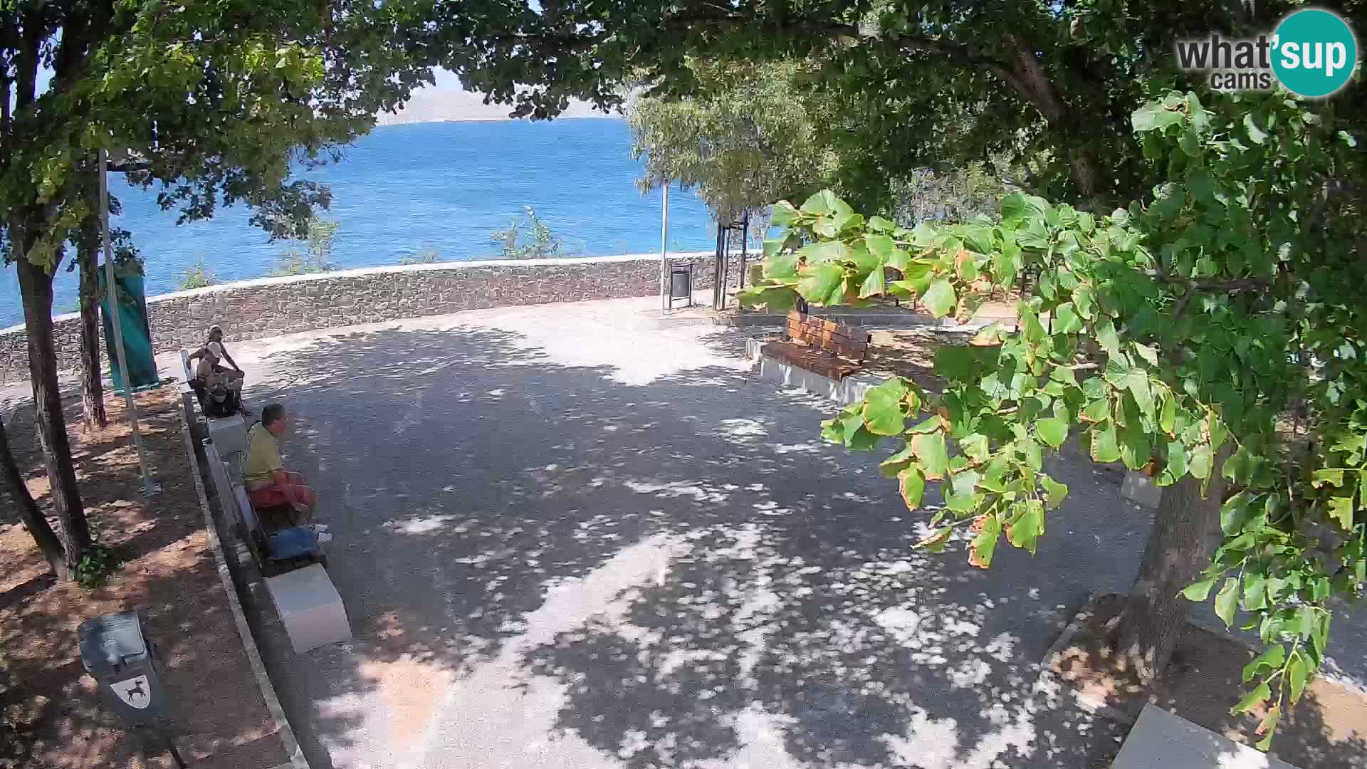 Senj Live Webcam – Schriftstellerpark und Velebit-Kanal
