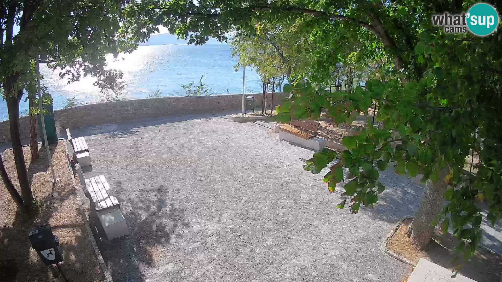 Senj Live Cam – Writers’ Park and the Velebit Channel